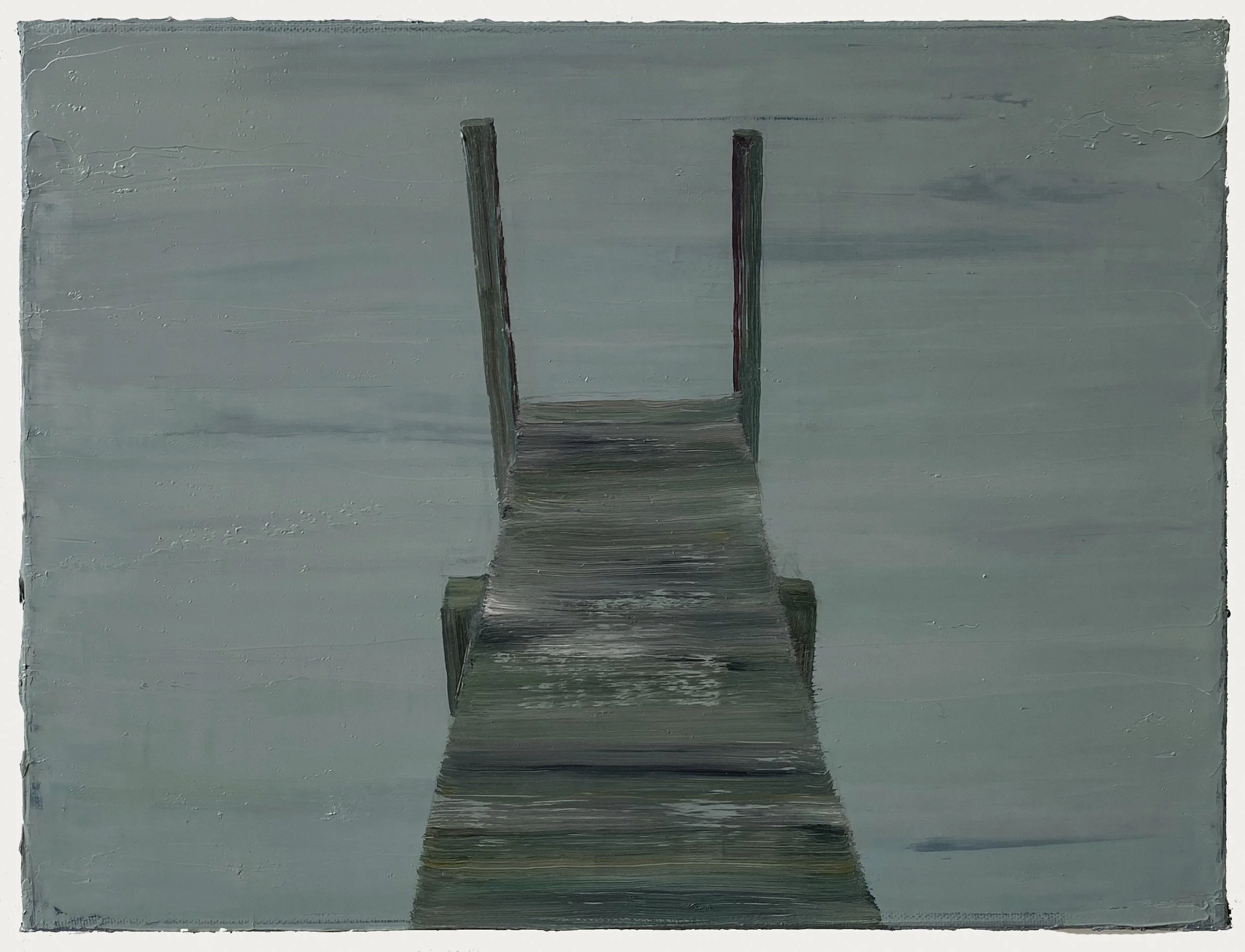 Pier-2, 2026. Oil on canvas, 30 x 40 cm