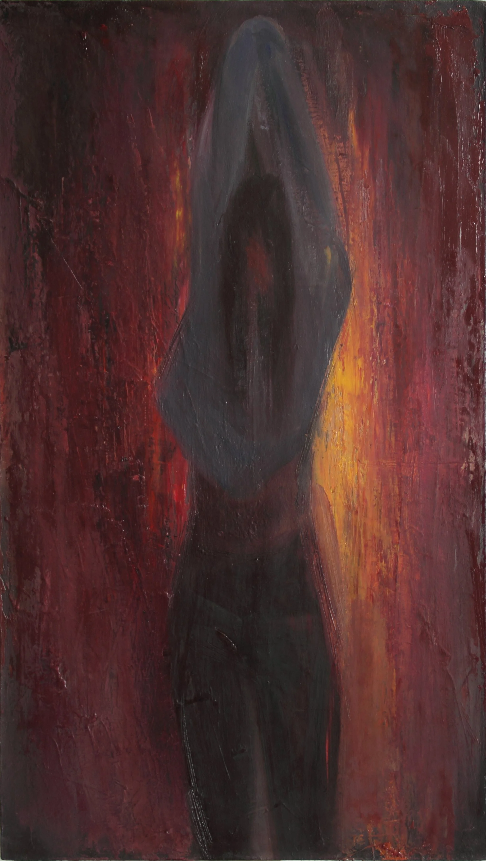 Stretch, 2021. Oil on canvas, 70 x 40 cm