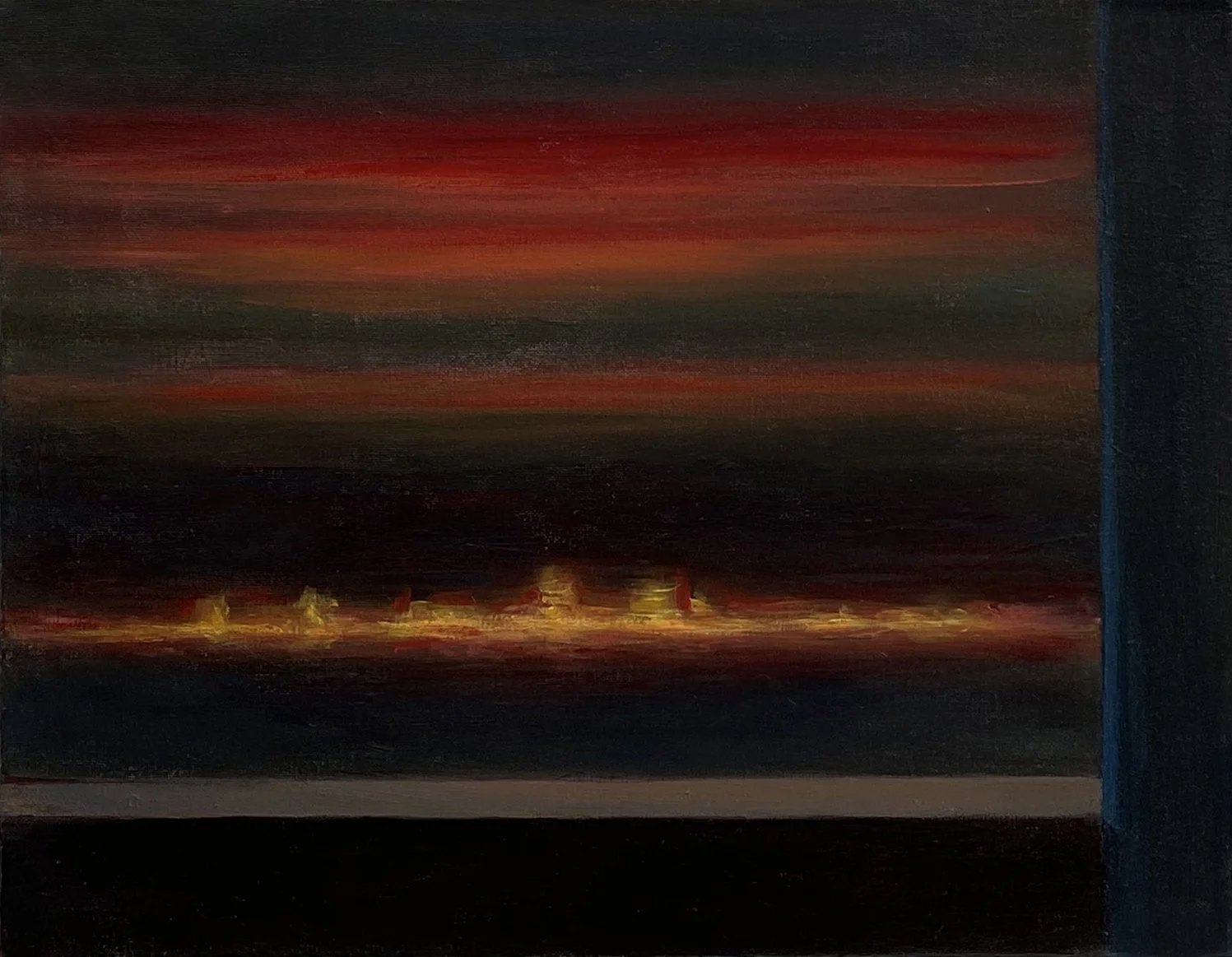 Lights, 2023. Oil on canvas, 50 x 40 cm
