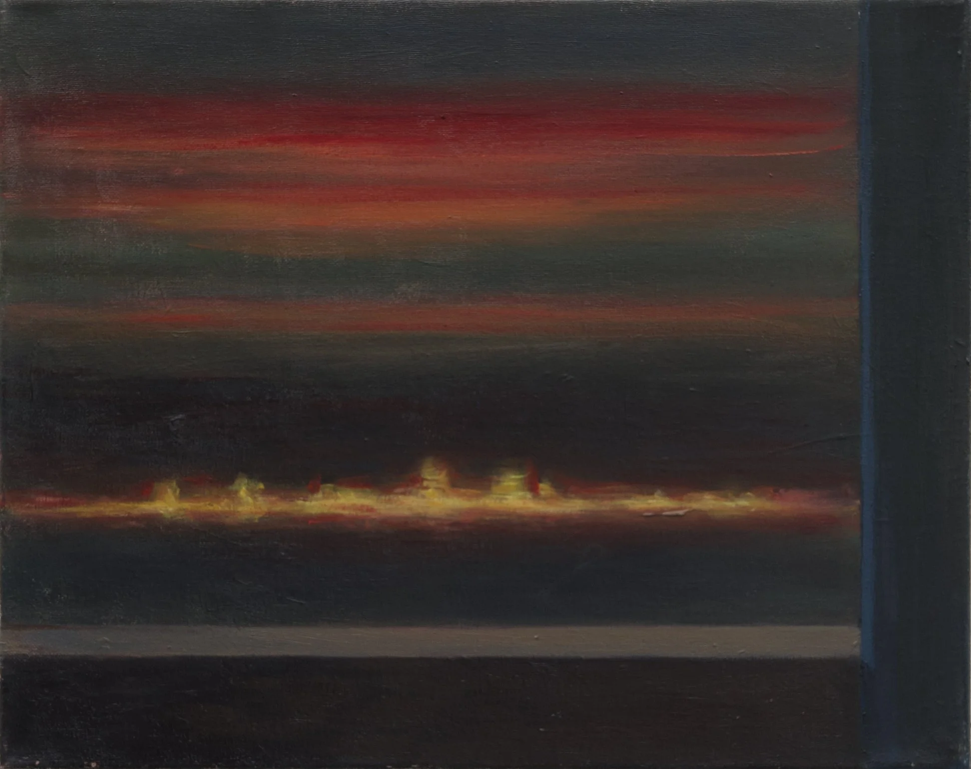 Lights, 2023. Oil on canvas, 50 x 40 cm