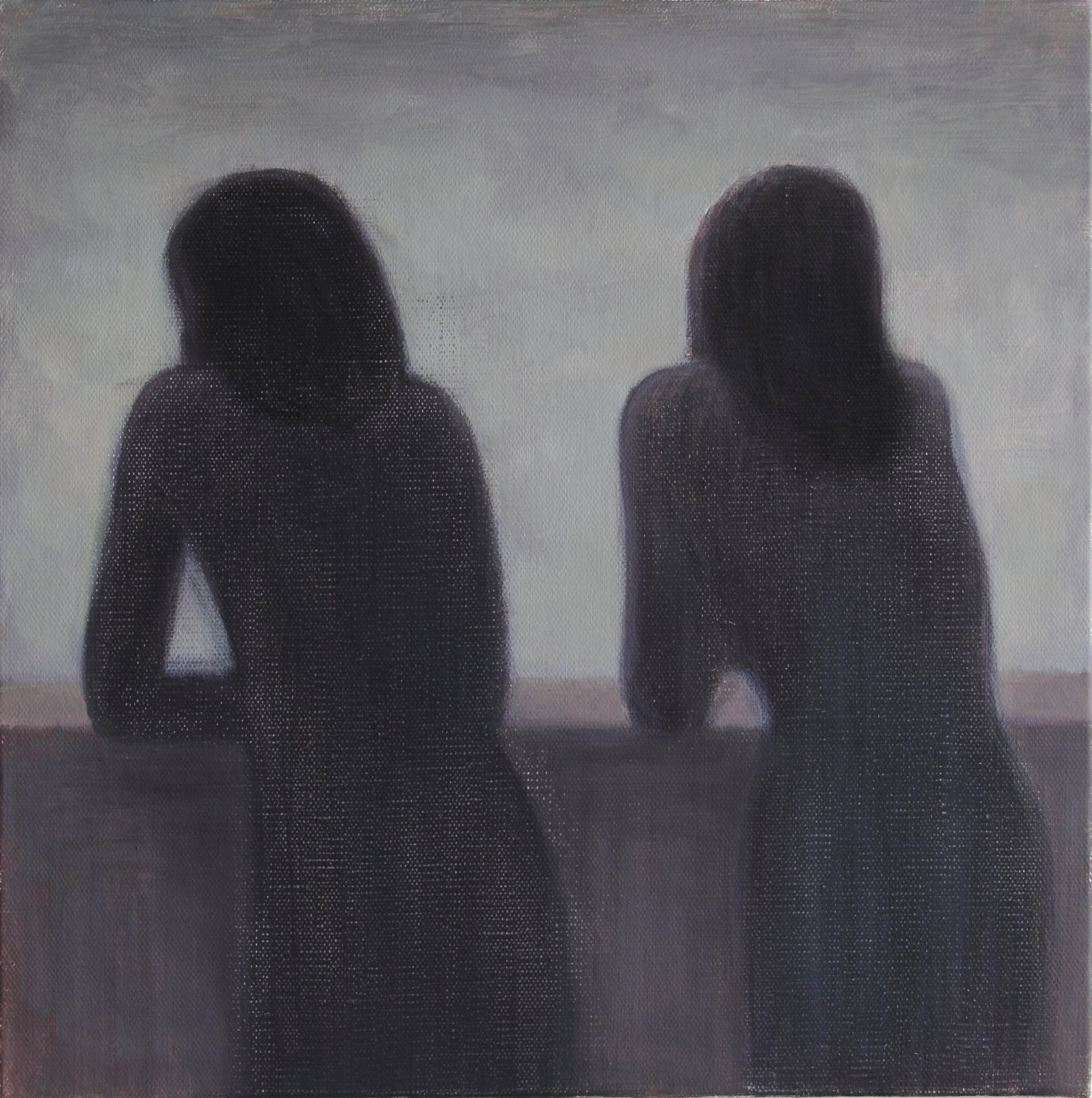 Top Floor, 2022. Oil on canvas, 40 x 40 cm