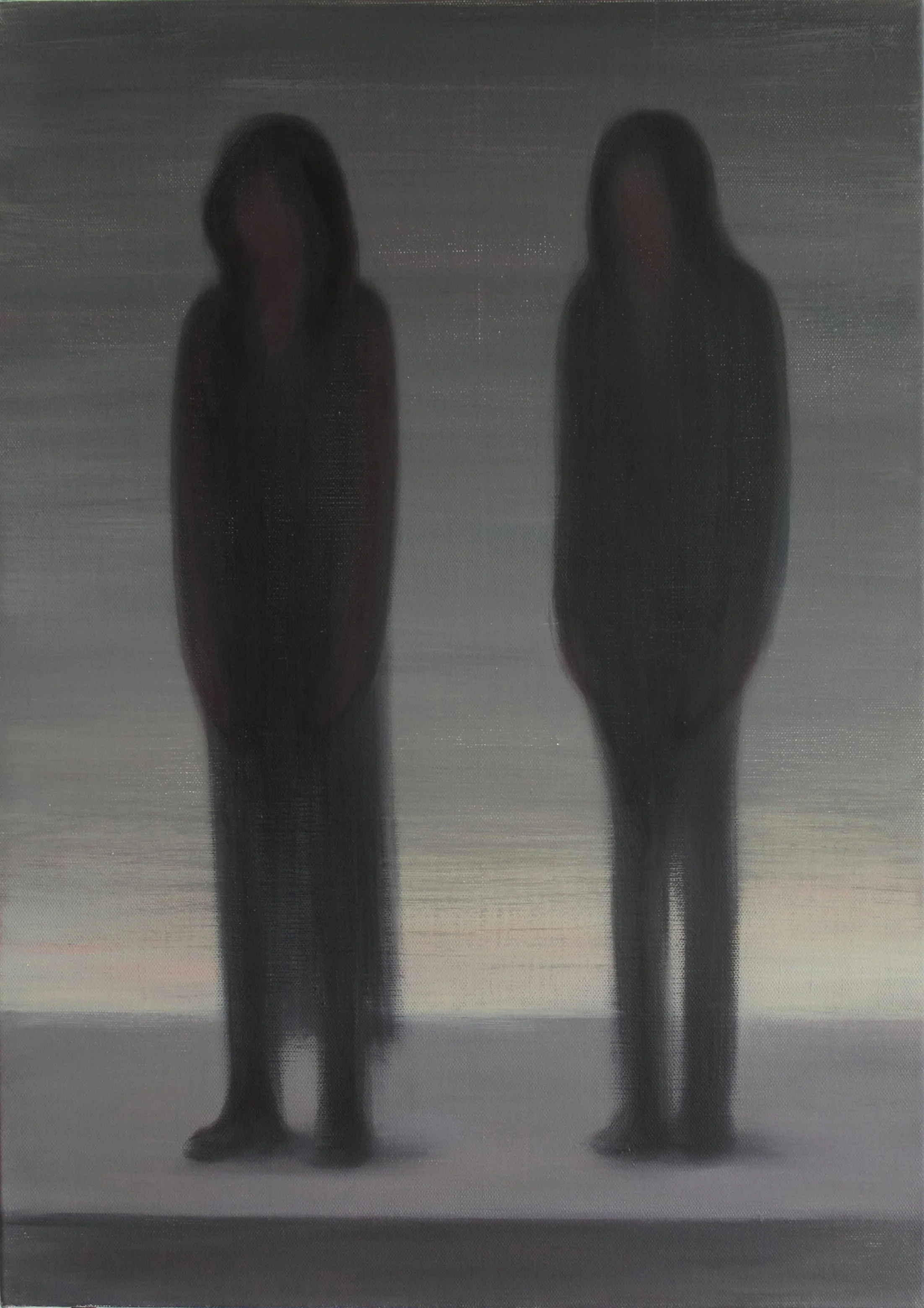 Stand Still, 2022. Oil on canvas, 70 x 50 cm