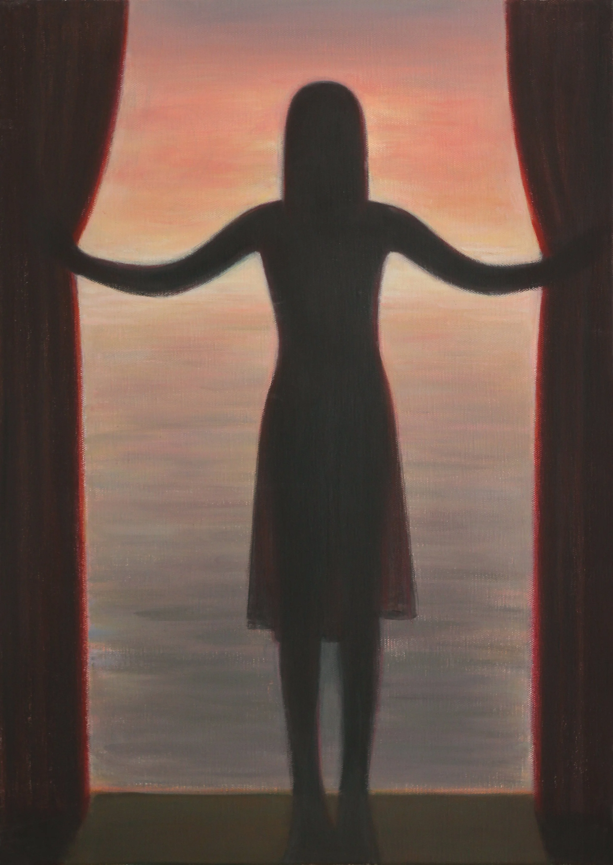 Golden Coast-I, 2022. Oil on canvas, 70 x 50 cm