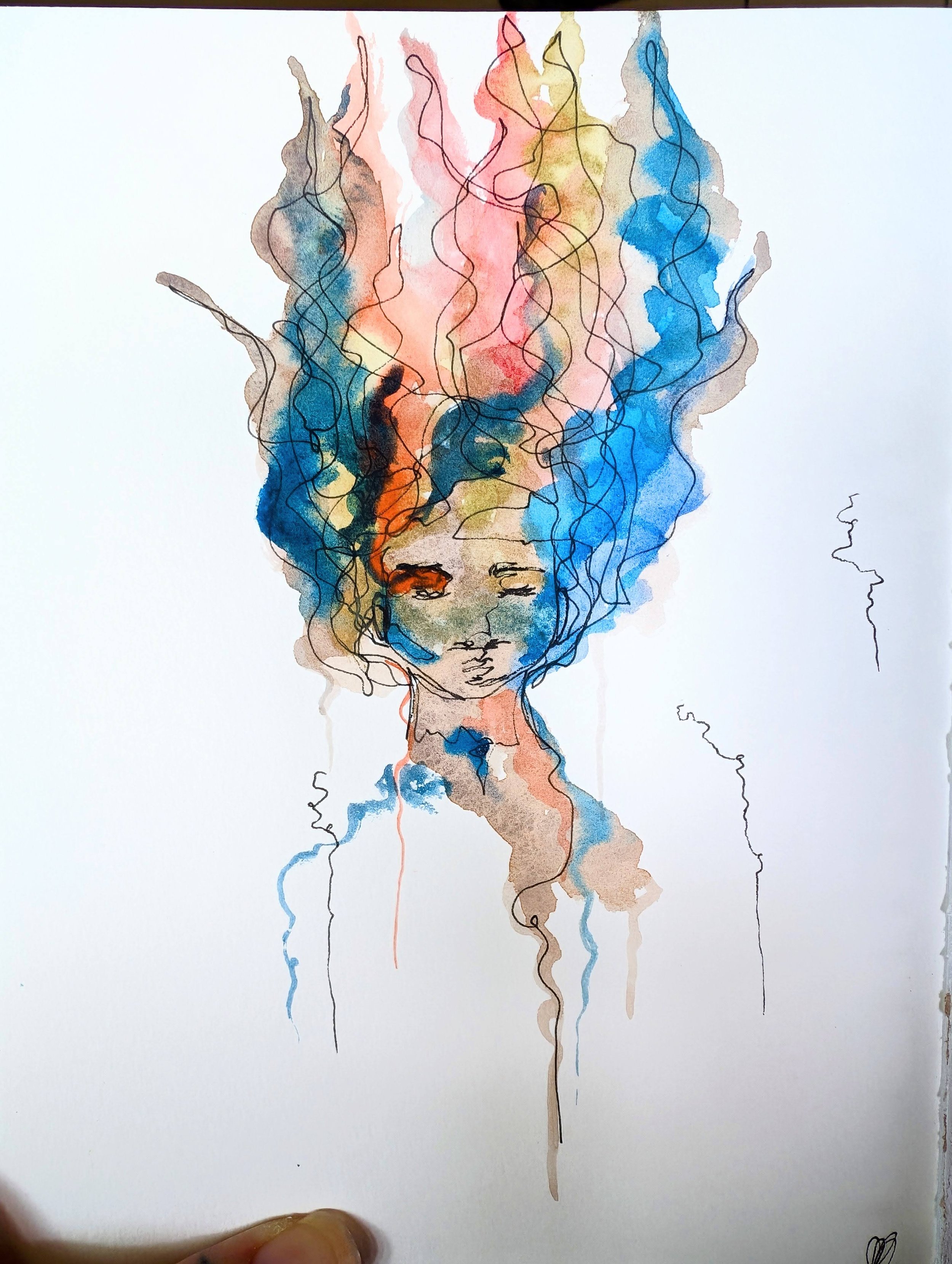 Primary.
Featured in Rhode Island Water Color Society's "Primary Colors" show July and August 2024