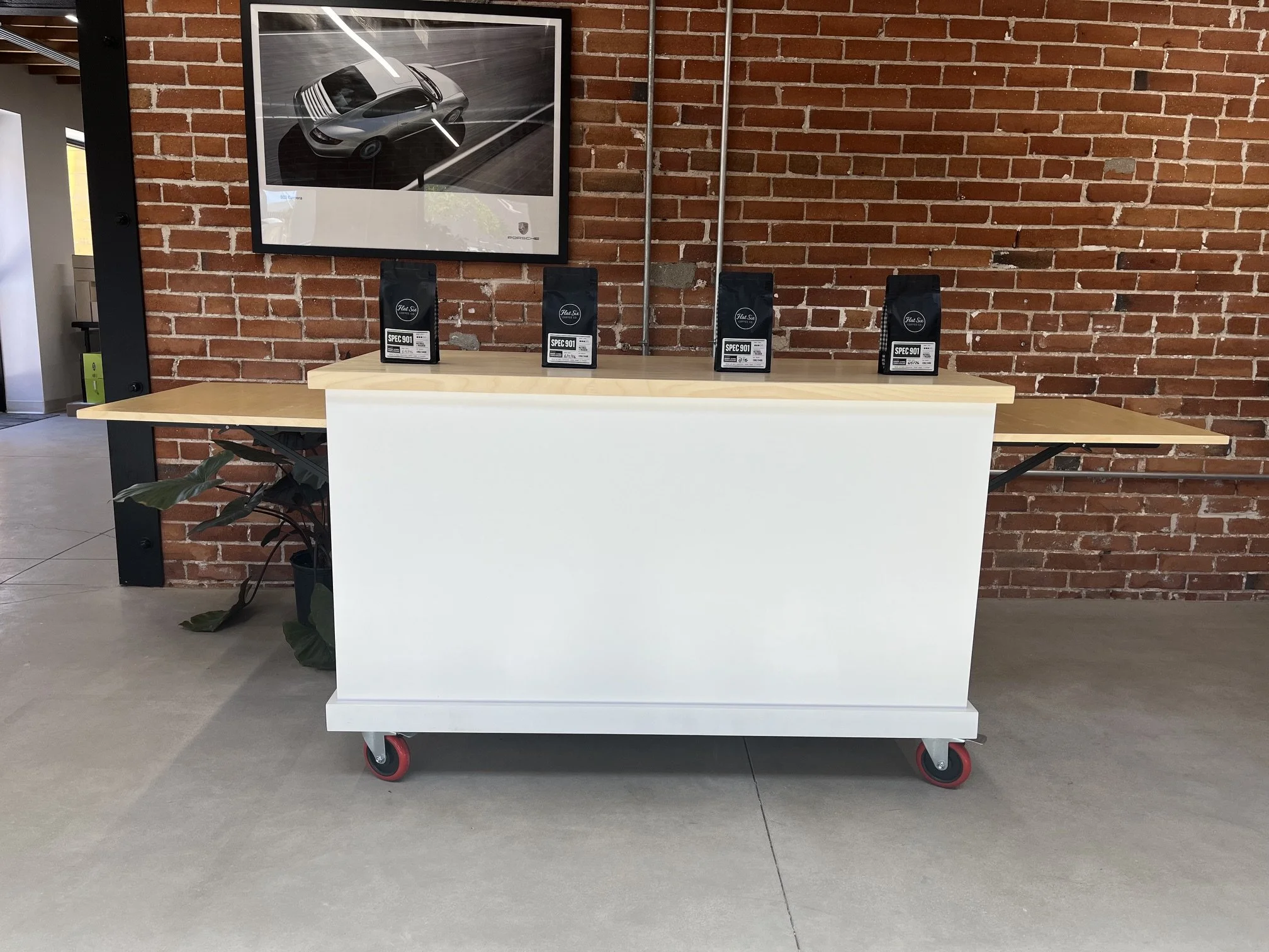 Custom Coffee Cart for Flat Six Coffee Co.