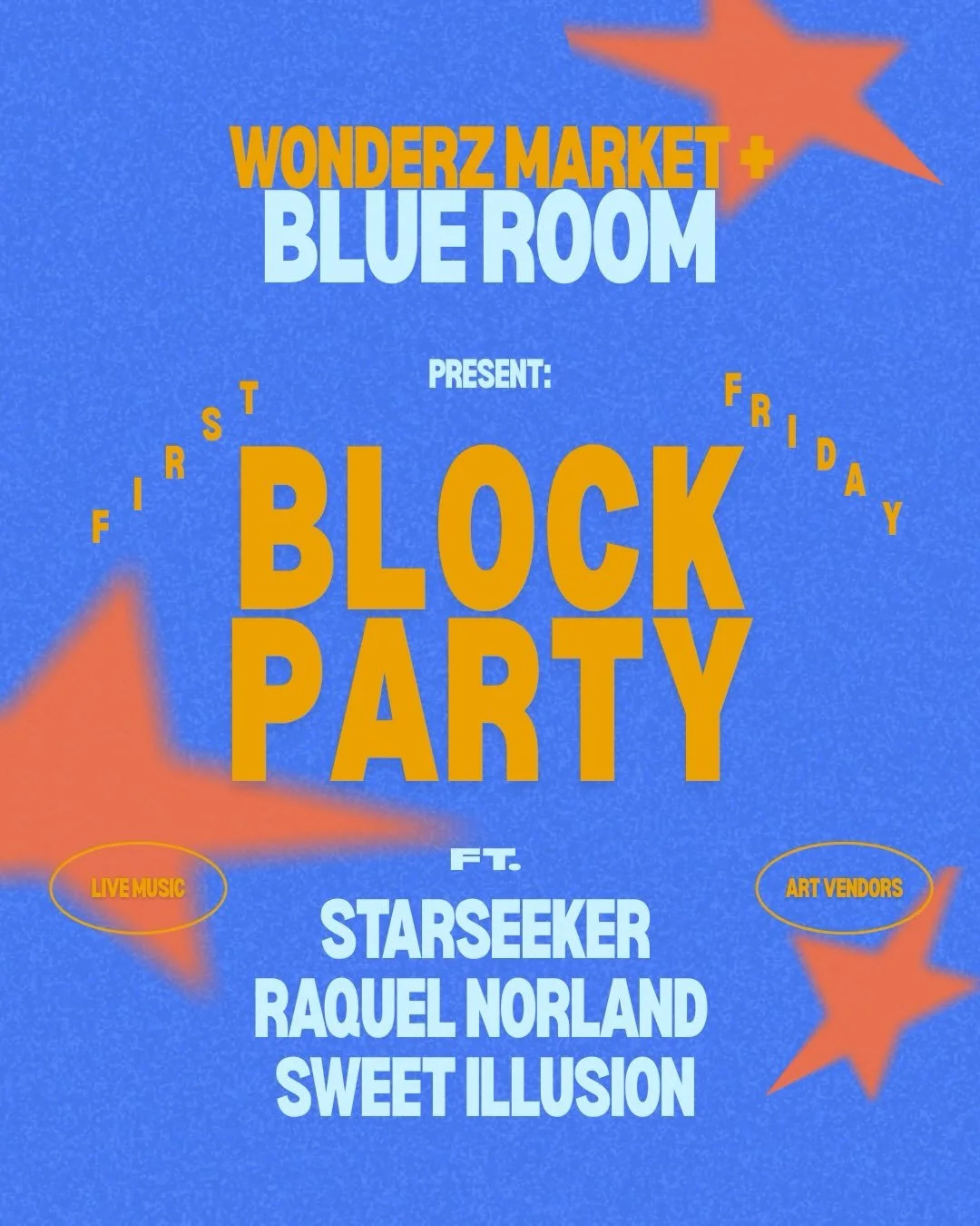 First Friday Block Party!! Cause we can&rsquo;t get enough live music, art, and time together as a community!

Mark your calendar for Friday, August 7th from 4-9 pm for an evening of local sounds, and vendors with FREE entry for all ages!

21+ beer g