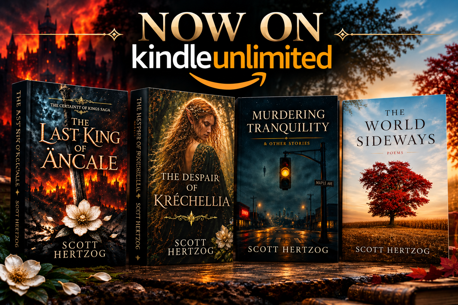 Four Books. Four Very Different Journeys. Now on Kindle Unlimited.