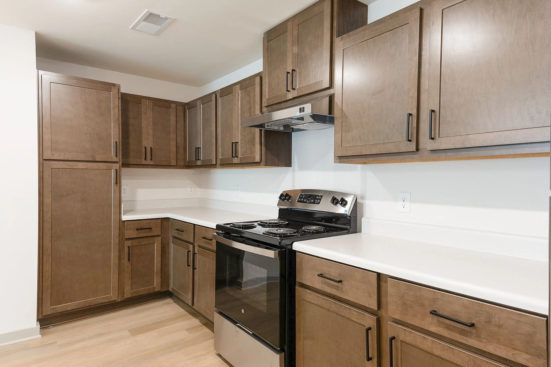Kitchen with lots of storage at The Pines at Peach Road