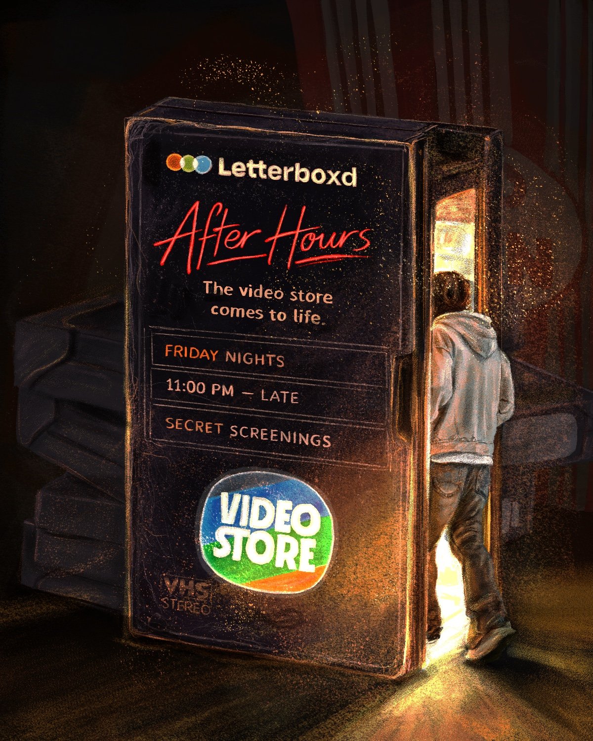 Letterboxd Video Store Event Advertisement