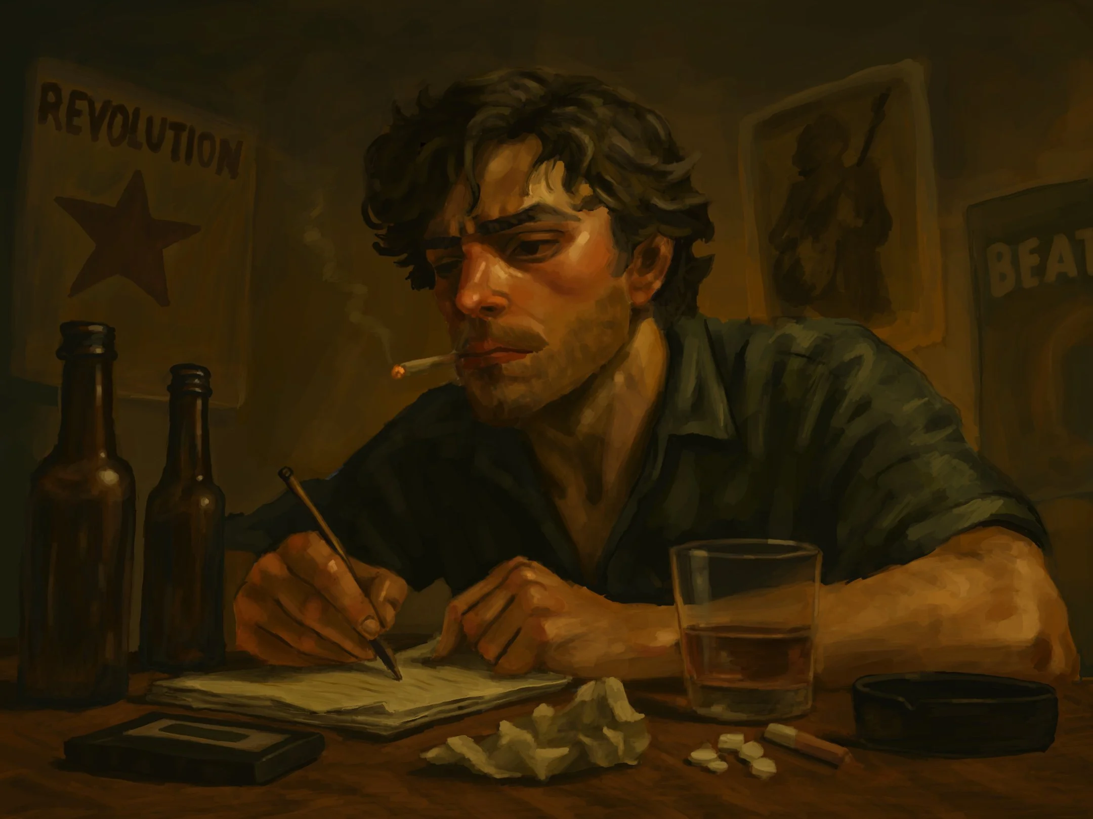 Daisy Jones and The Six - Book Illustration Beginning 