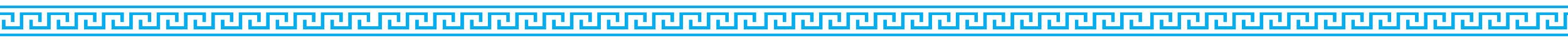 A decorative border with a blue Greek key pattern.
