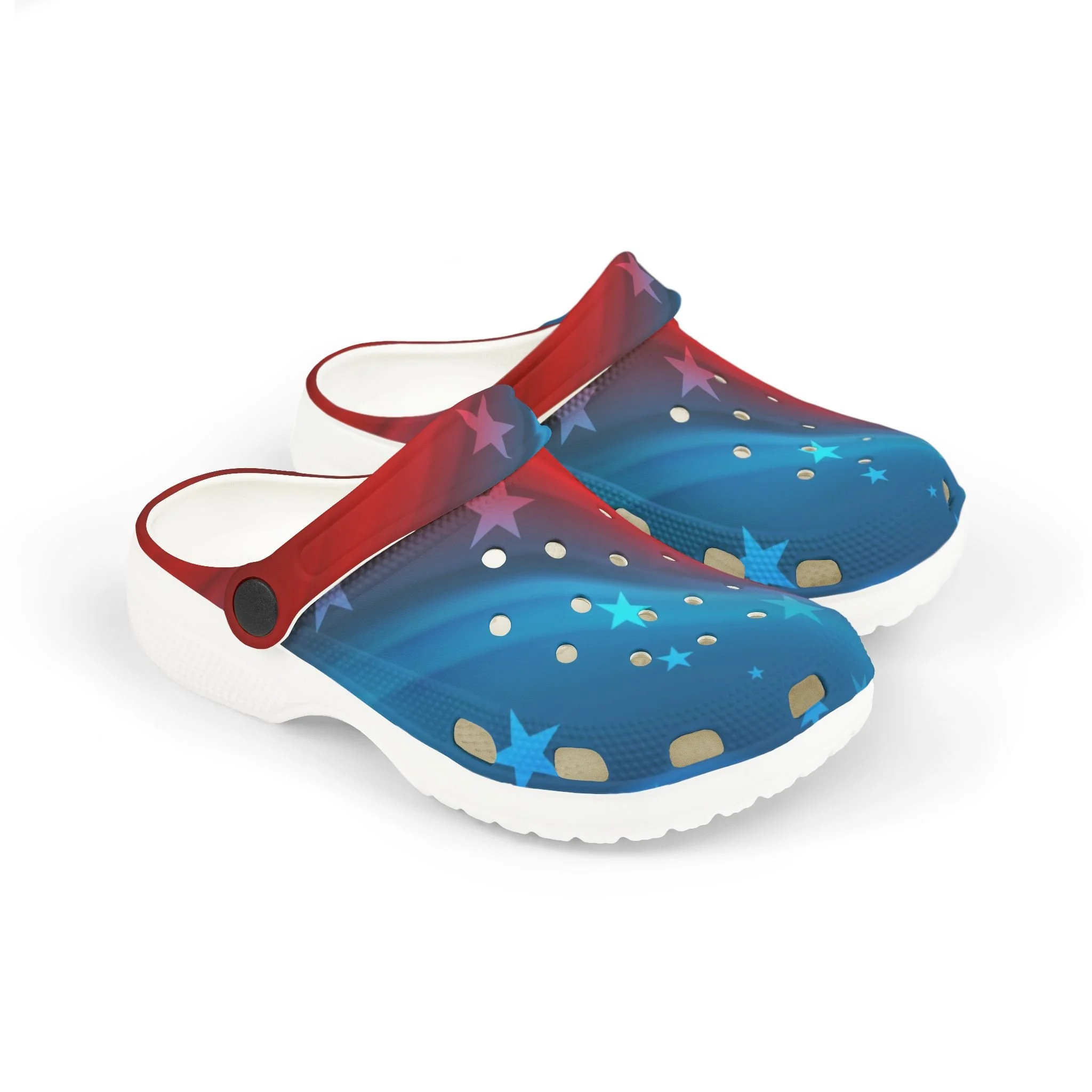 Kids' Patriotic Splash EVA Foam Clogs