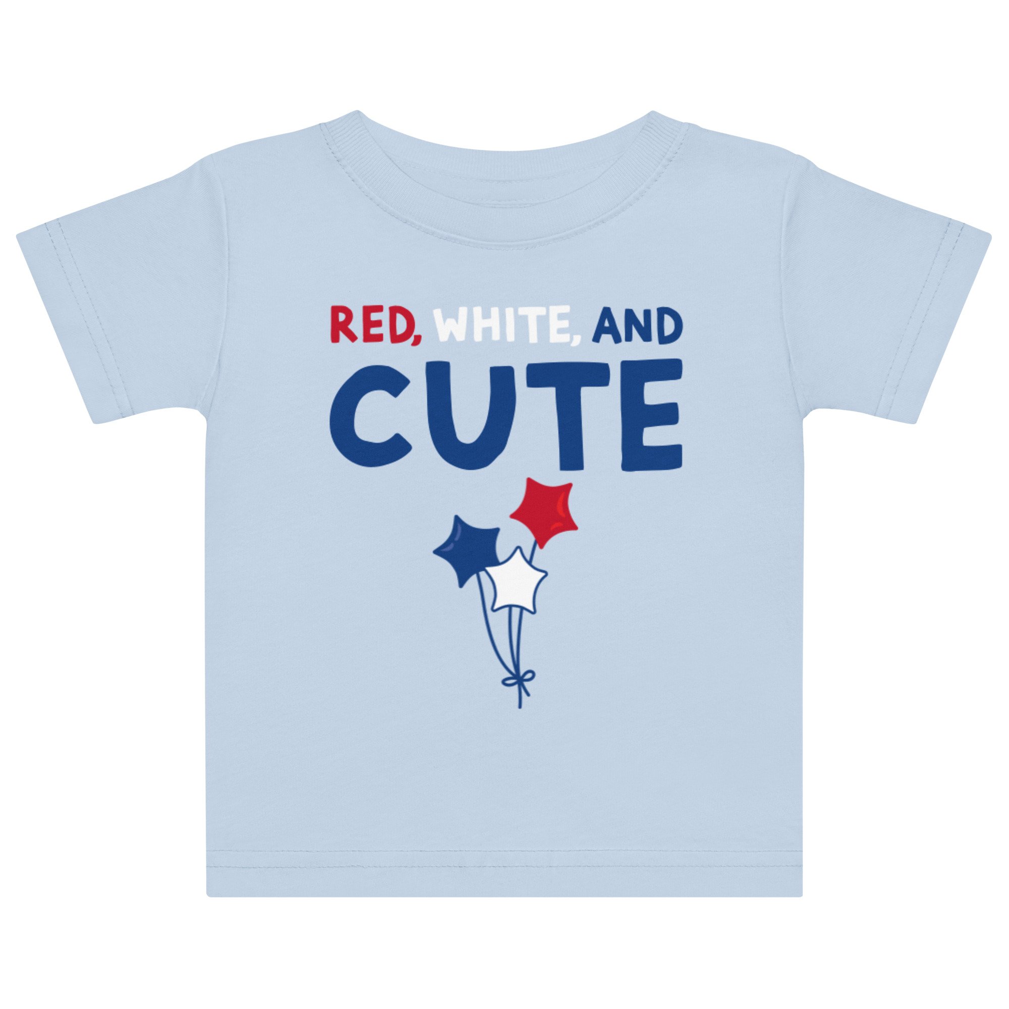 Red, White, and Cute Baby T-Shirt