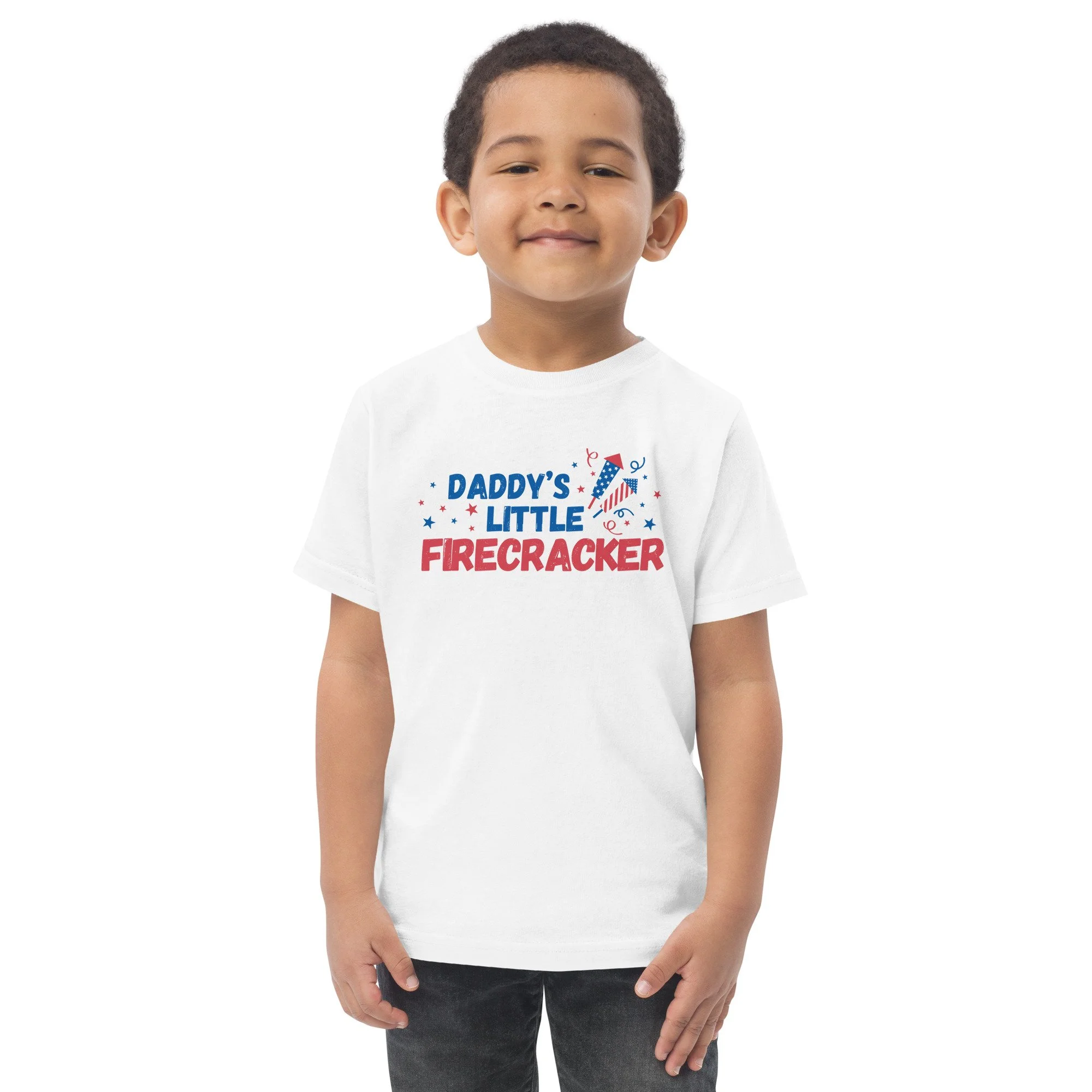 Daddy's Little Firecracker Toddler T-Shirt