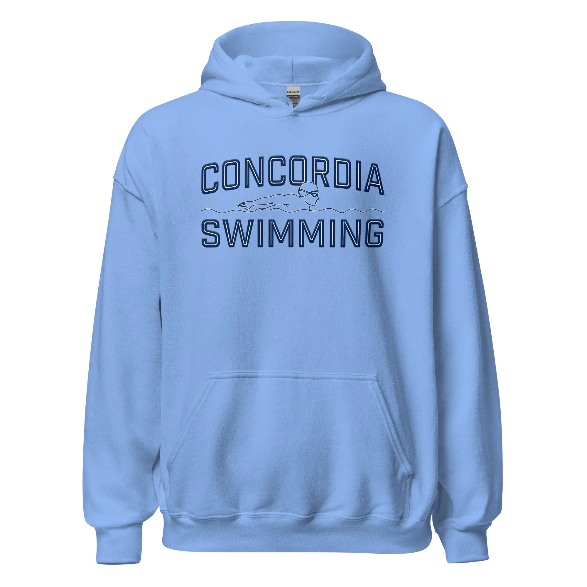 Concordia Swimming (Male Swimmer) Adult Hoodie Fall 2025 - Gildan