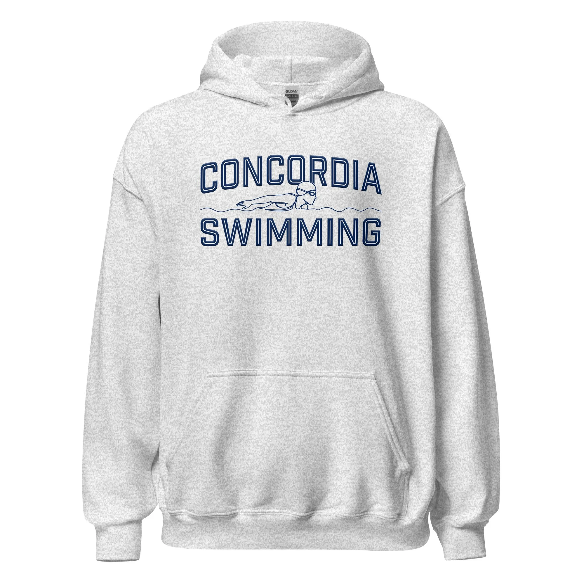 Concordia Swimming (Female Swimmer) Adult Hoodie Fall 2025 - Gildan