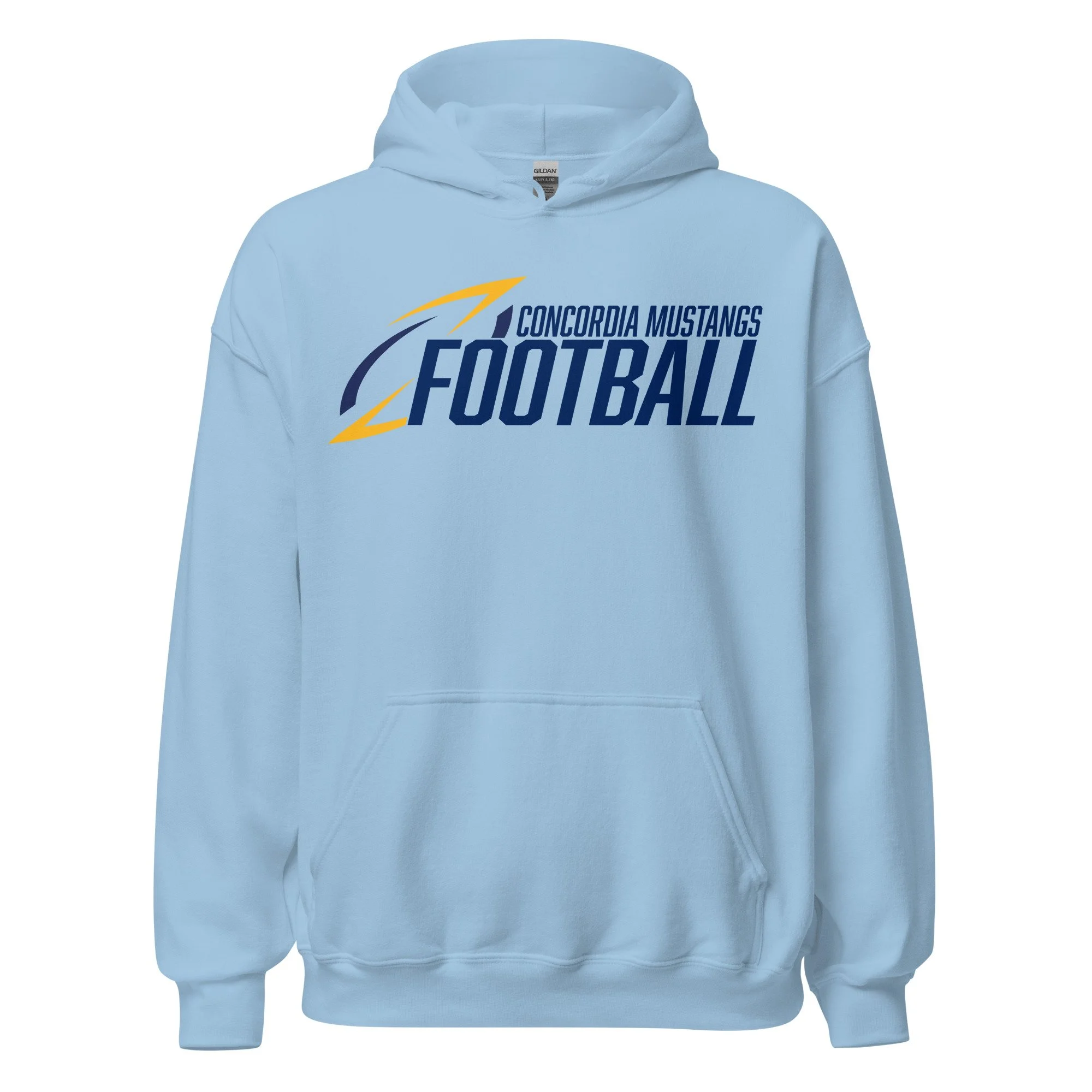 Concordia Mustangs Football Adult Hoodie Fall 2026 - Gildan
