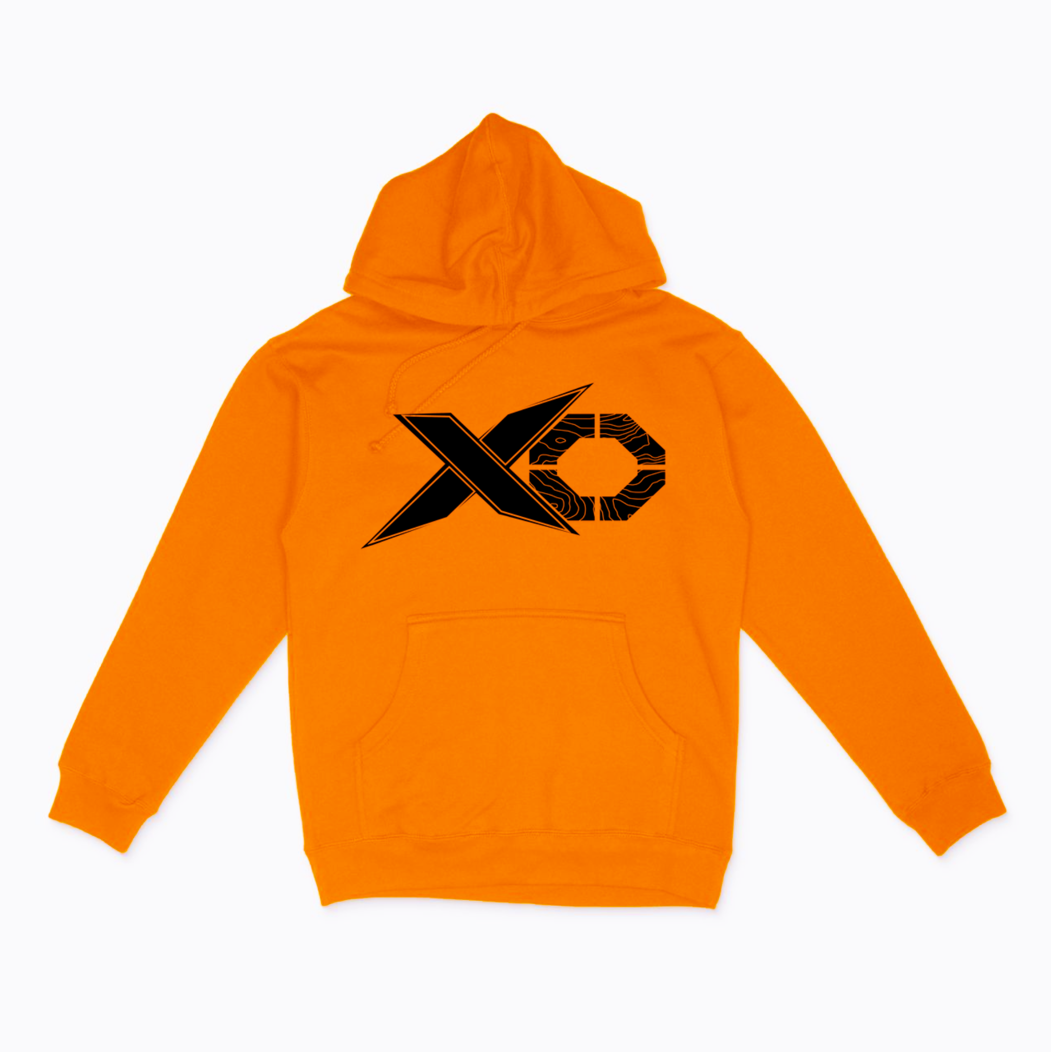 XMITH Outdoors Safety Orange Heavyweight Hoodie - Independent Trading Co.