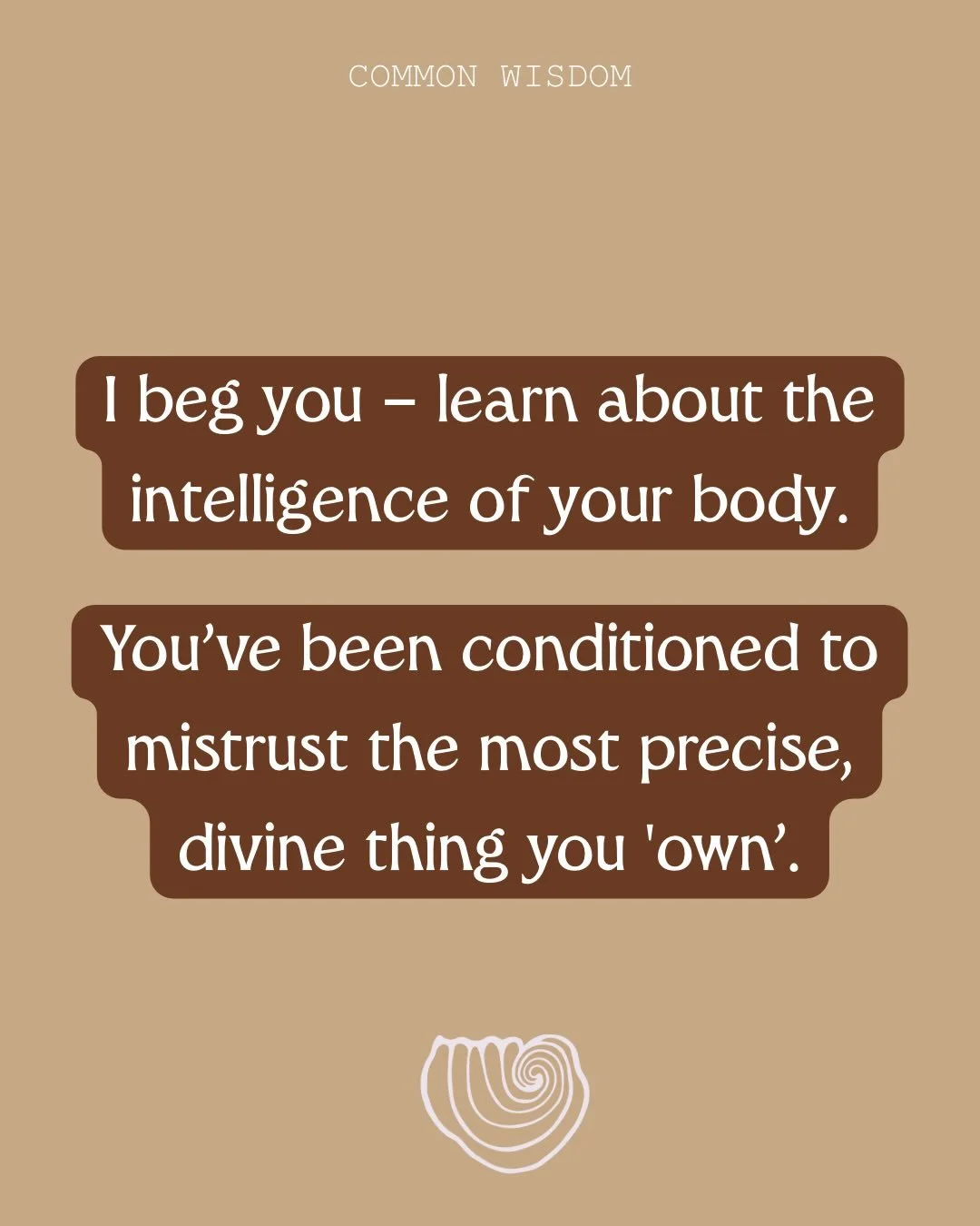 your body is the most intelligent, precise technology on the planet 🌀❤️&zwj;🔥

and you&rsquo;ve been taught it&rsquo;s arbitrary, illogical + irrelevant

there&rsquo;s a whole world of intelligence right under your nose + I wanna help you understan