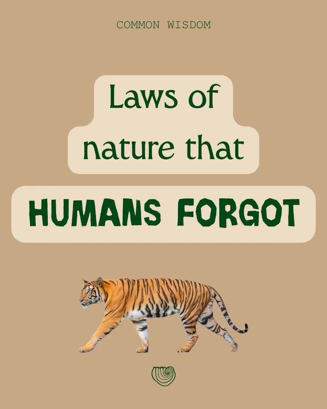 You&rsquo;re a part of nature.

You were raised to forget it.

But the revolution is in remembering it.

Which one did your body need to hear today? 

#humannature #nervoussystemhealth #somatichealing