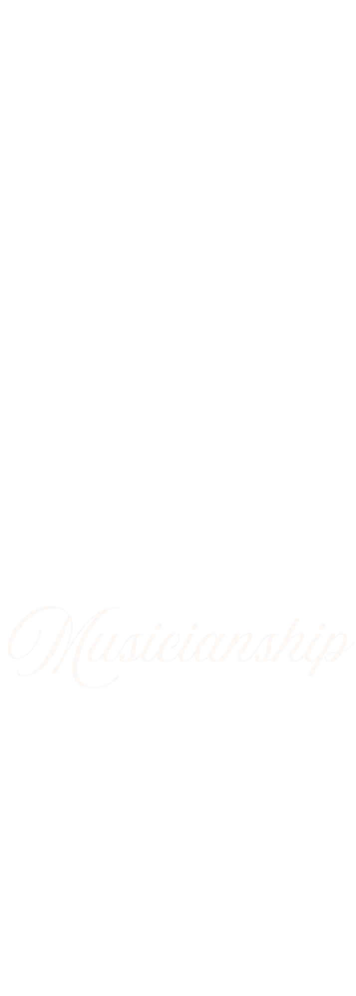 Black background with the word 'Musicanship' written in elegant, light-colored cursive font.