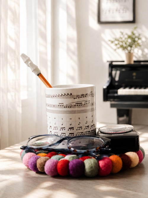 Bright details inside the TwelveTones piano studio