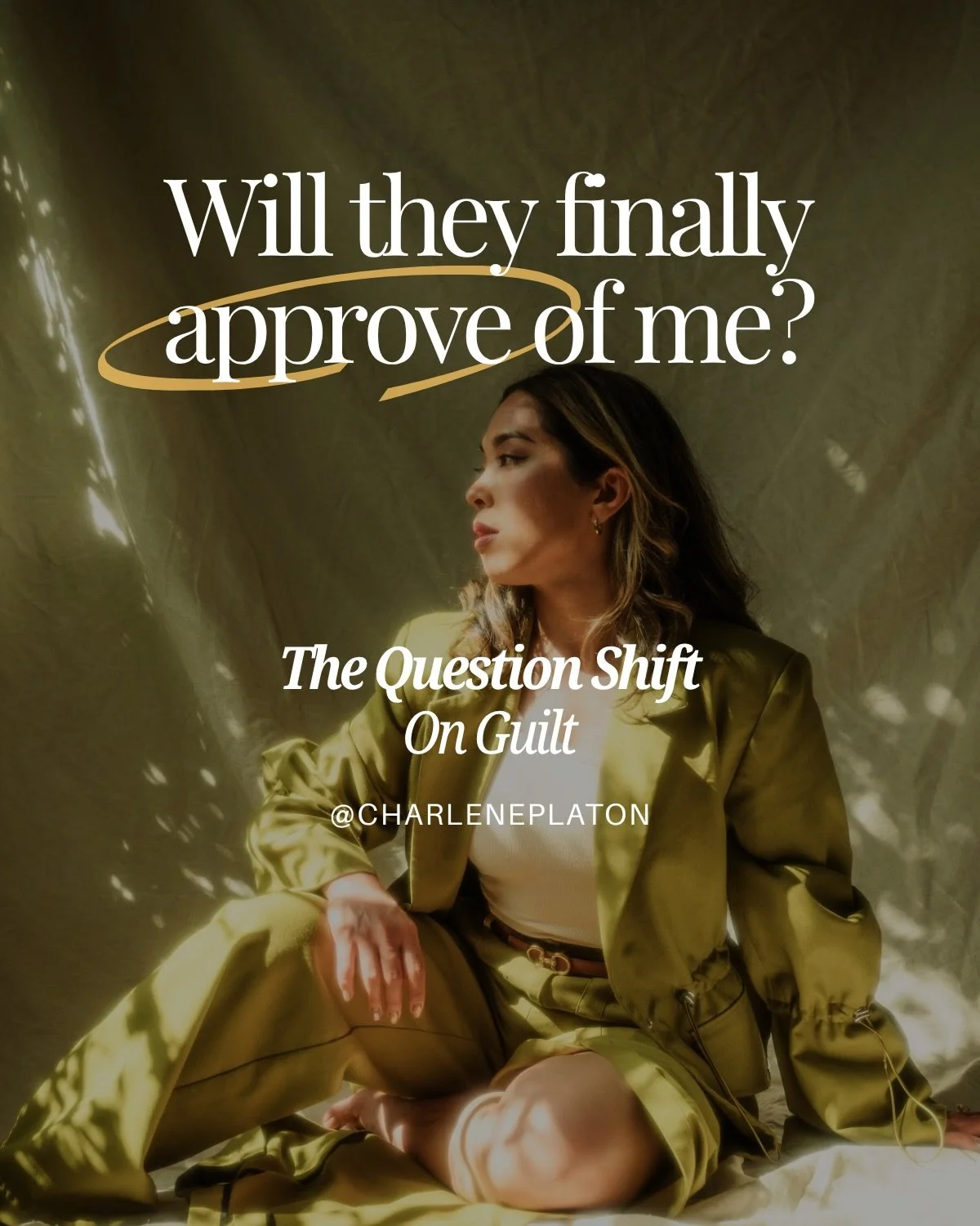 Guilt has a way of making you believe that if you just did more, explained yourself better, or stayed a little smaller, the approval would finally come.

For me, it never did.

Because the permission I was waiting for was always mine to give.

I spen
