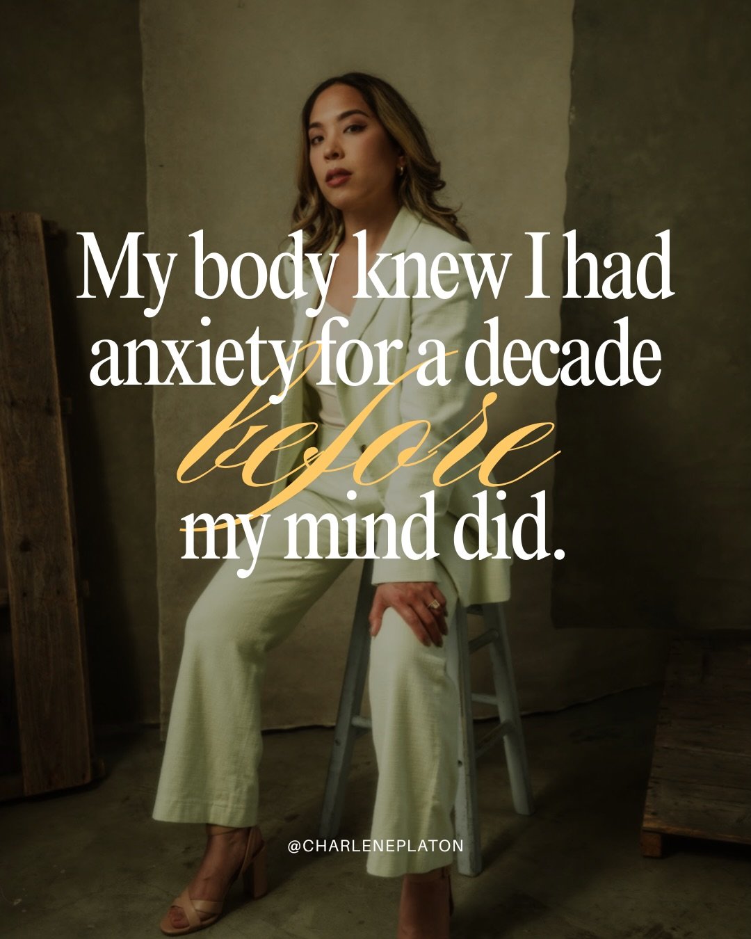 My body knew I had anxiety for a decade before my mind did.

I was labeled as a responsible person early in my life. And because of that, I felt immense pressure to live up to high standards.

I cared more about making others happy than making myself