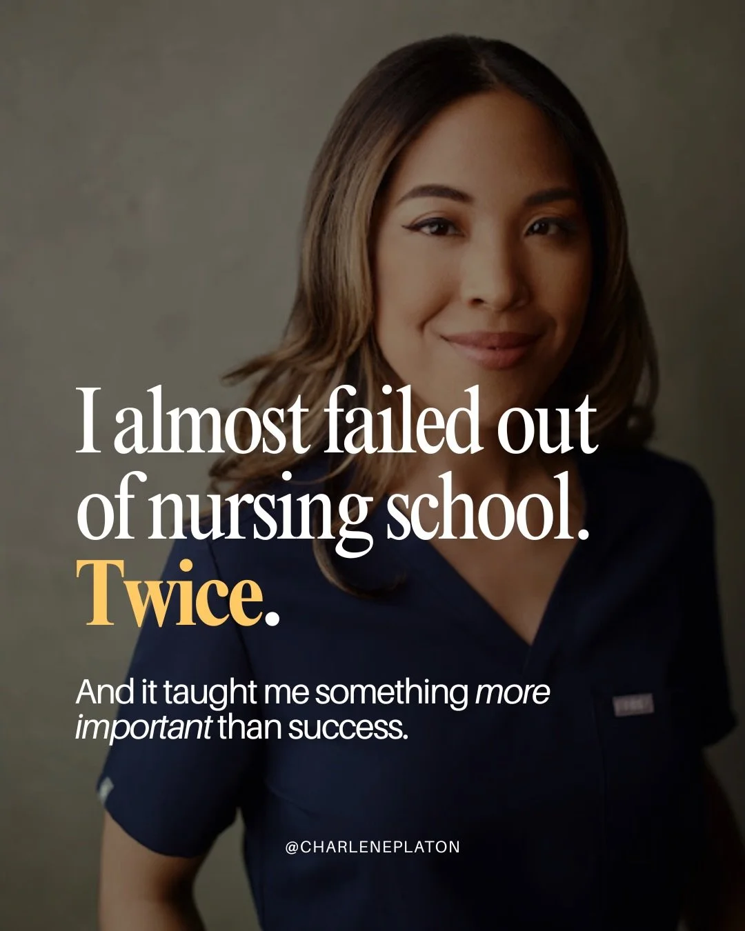 I almost failed out of nursing school.

Twice.

At the time, I thought the problem was school. But looking back, I don&rsquo;t think those moments were really about grades at all.

For years, I looked outside myself for answers. I gained confidence w