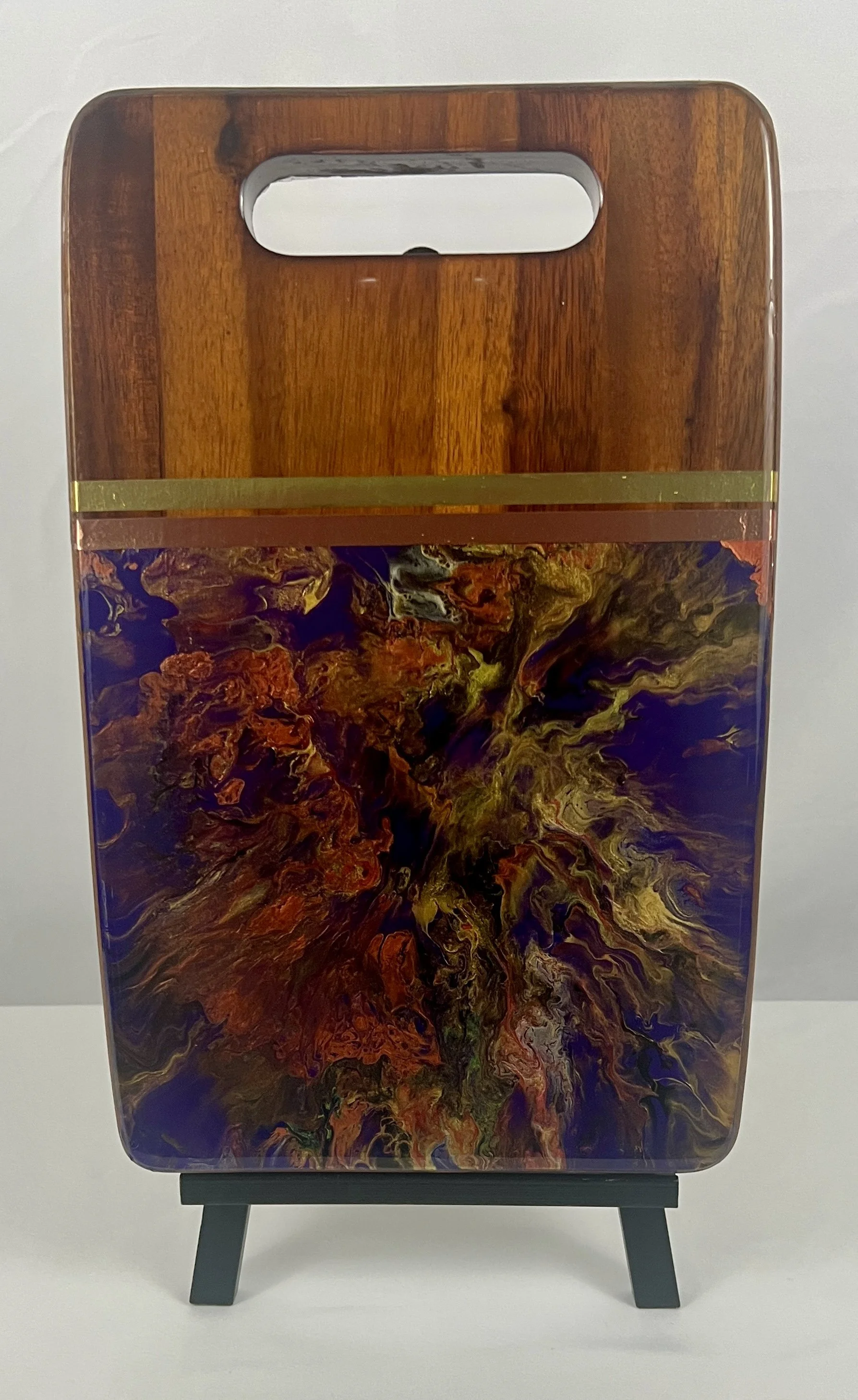 Supernova Resin Wood Charcuterie Board