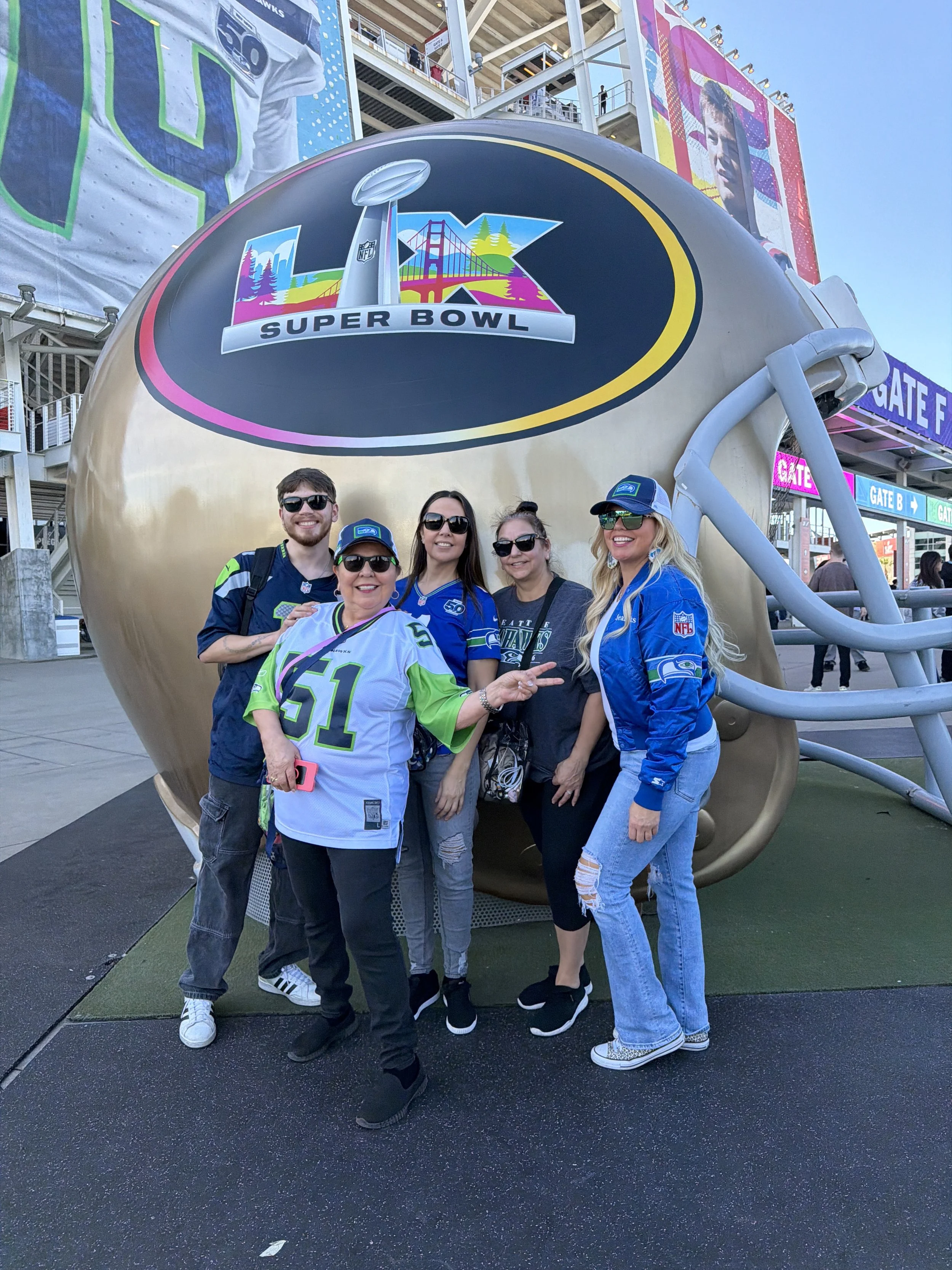 Bettina Family at Superbowl