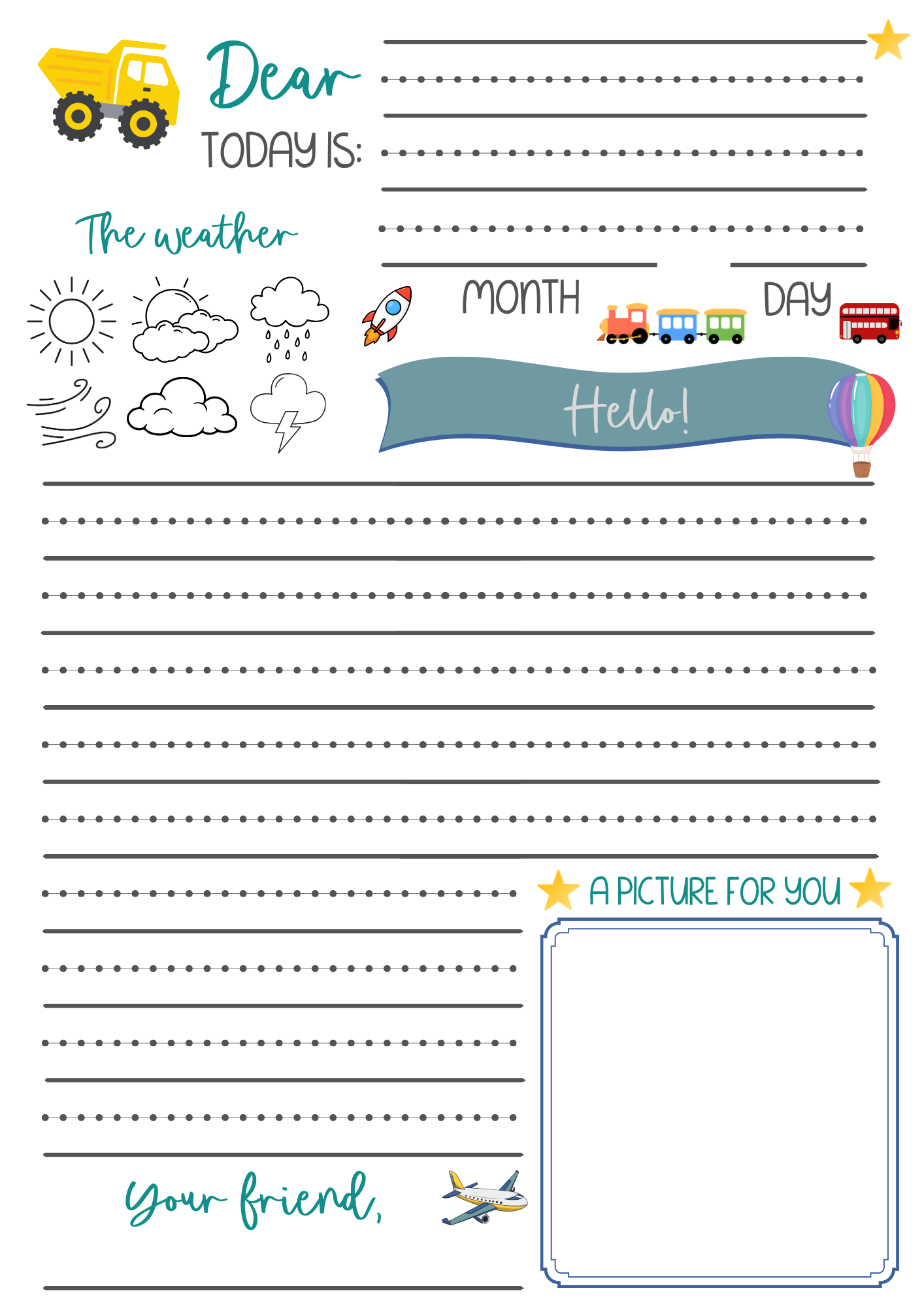 Letter Template - Vehicles