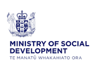 Logo of the Ministry of Social Development with a British crown emblem above the text