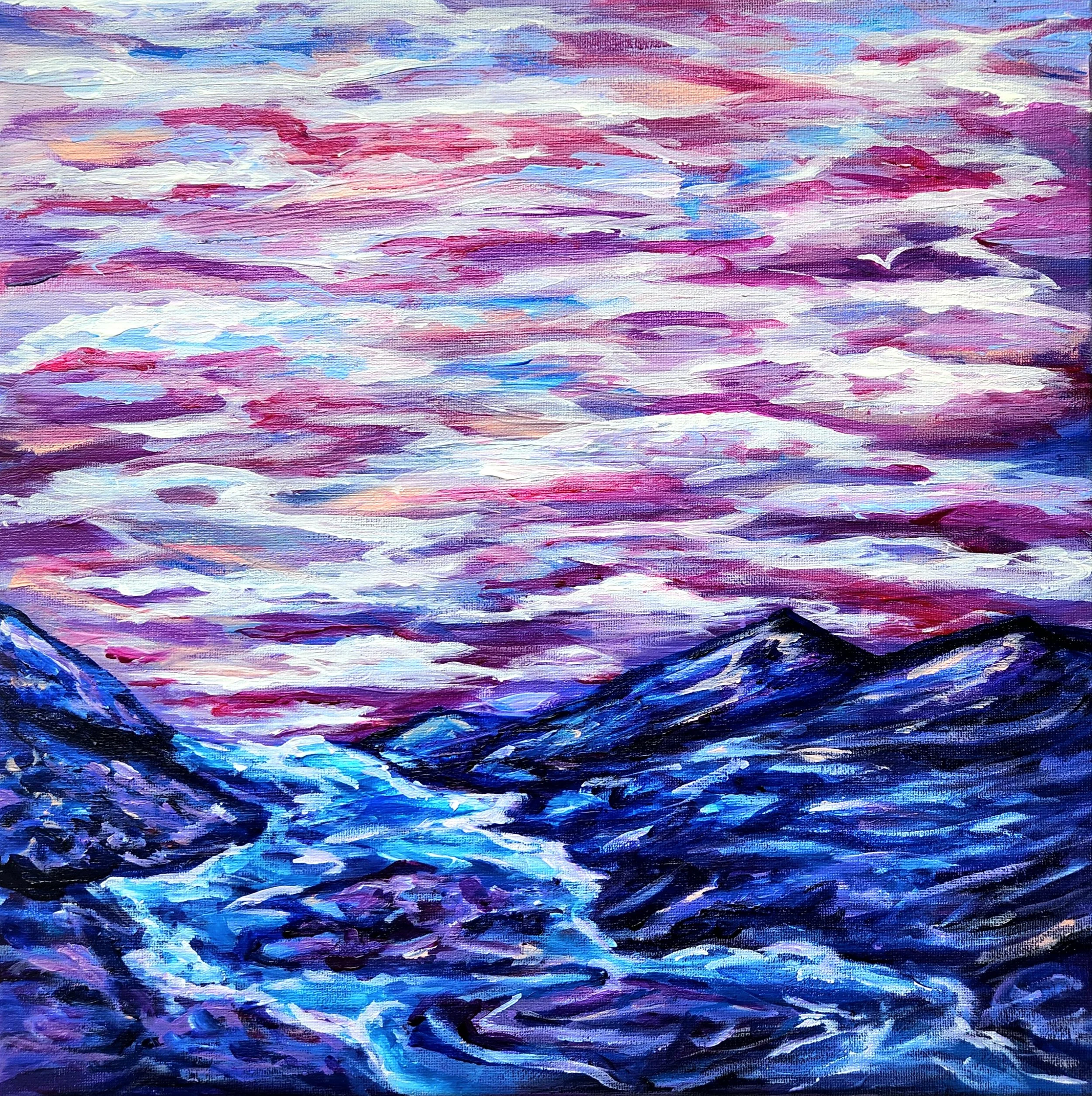 8"x8" The Blue Lagoon Print
