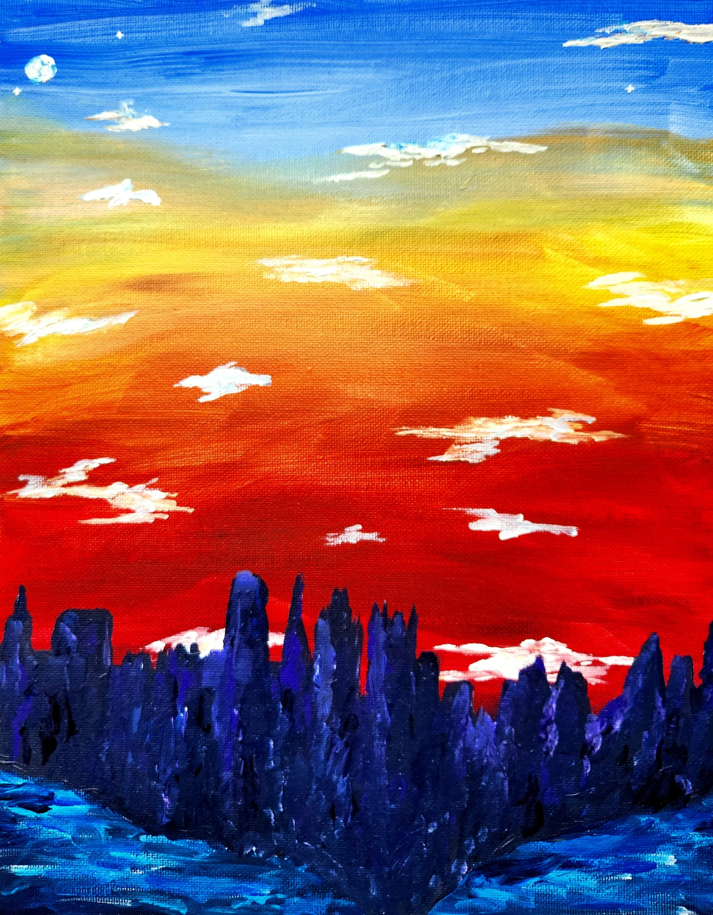 The City That Always Sleeps
Acrylic Paint
14"x11"