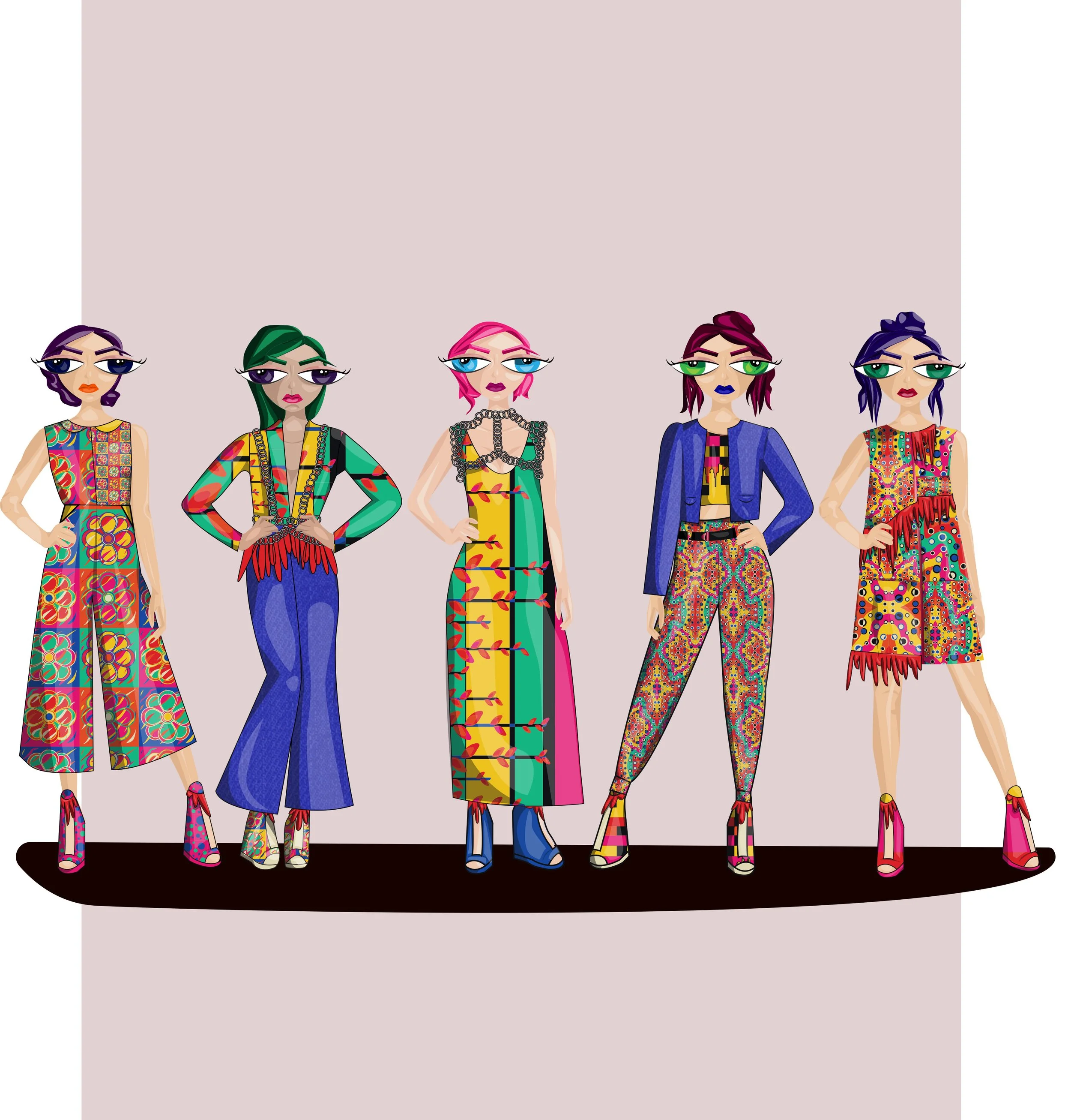 Digital Renderings for a Randy Land Inspired Collection