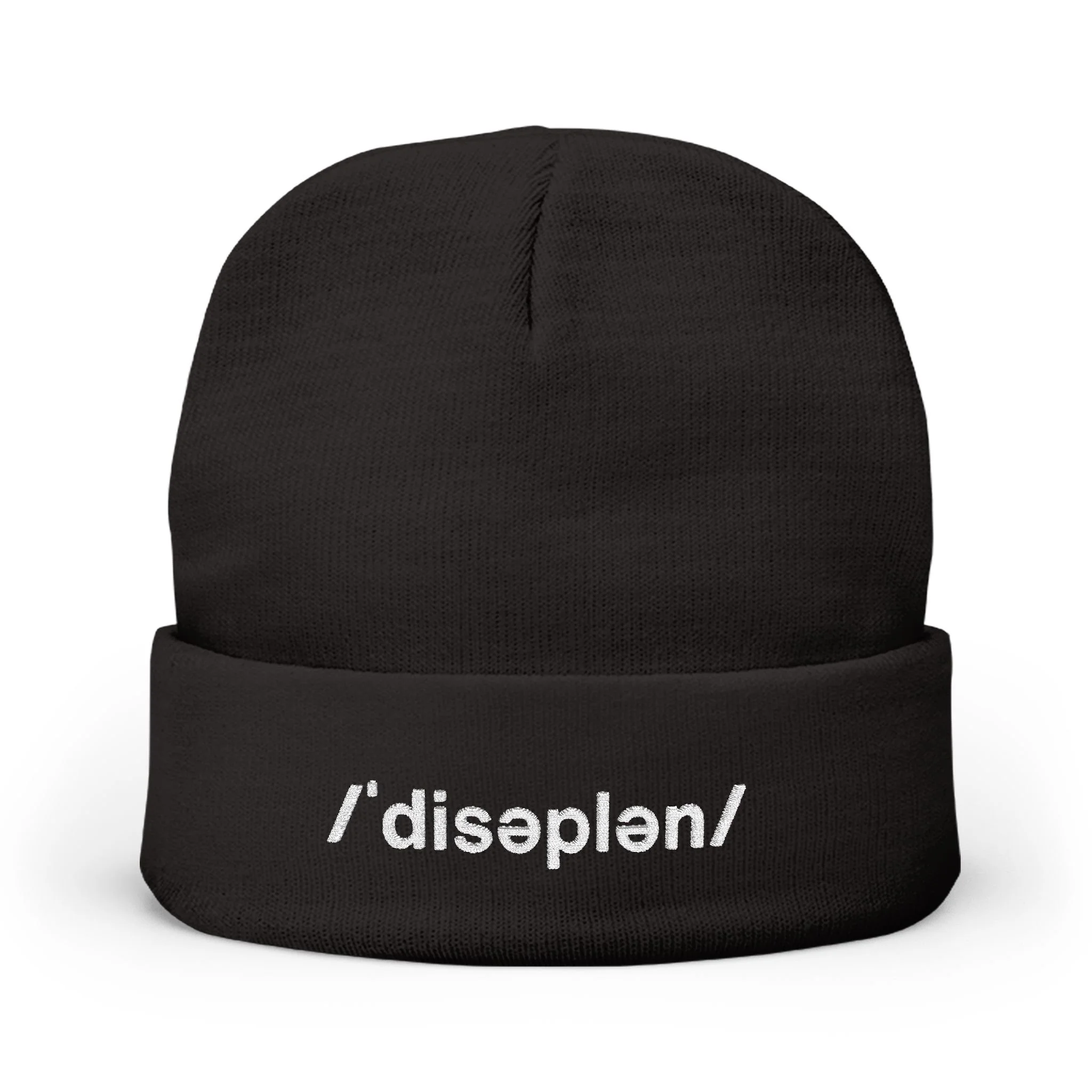 The /ˈdisəplən/ Beanie (Black)