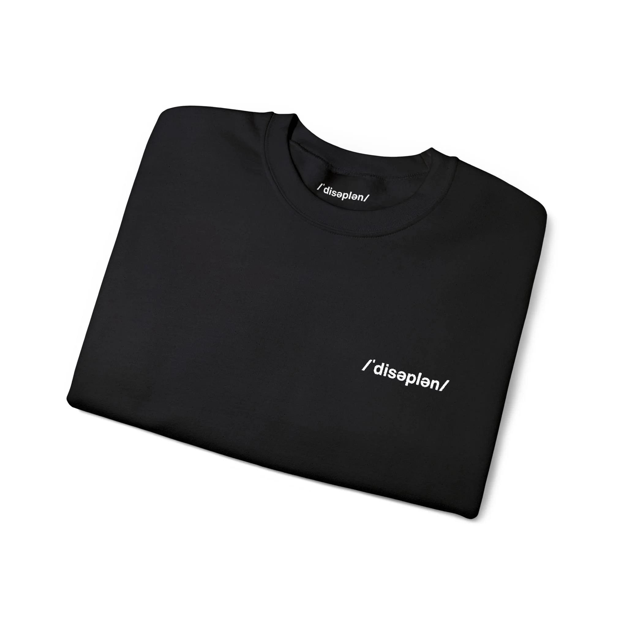 The /ˈdisəplən/ Uniform Sweatshirt — Black