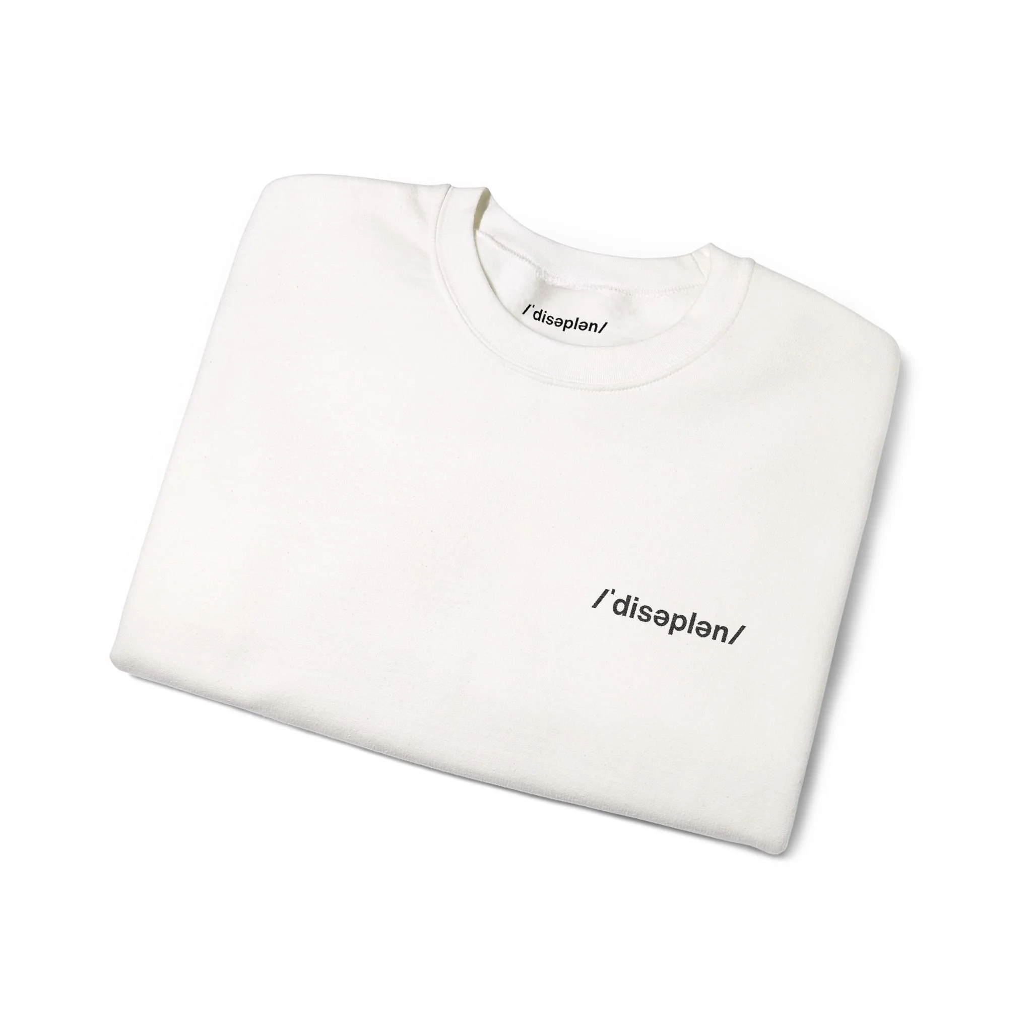 The /ˈdisəplən/ Uniform Sweatshirt — White