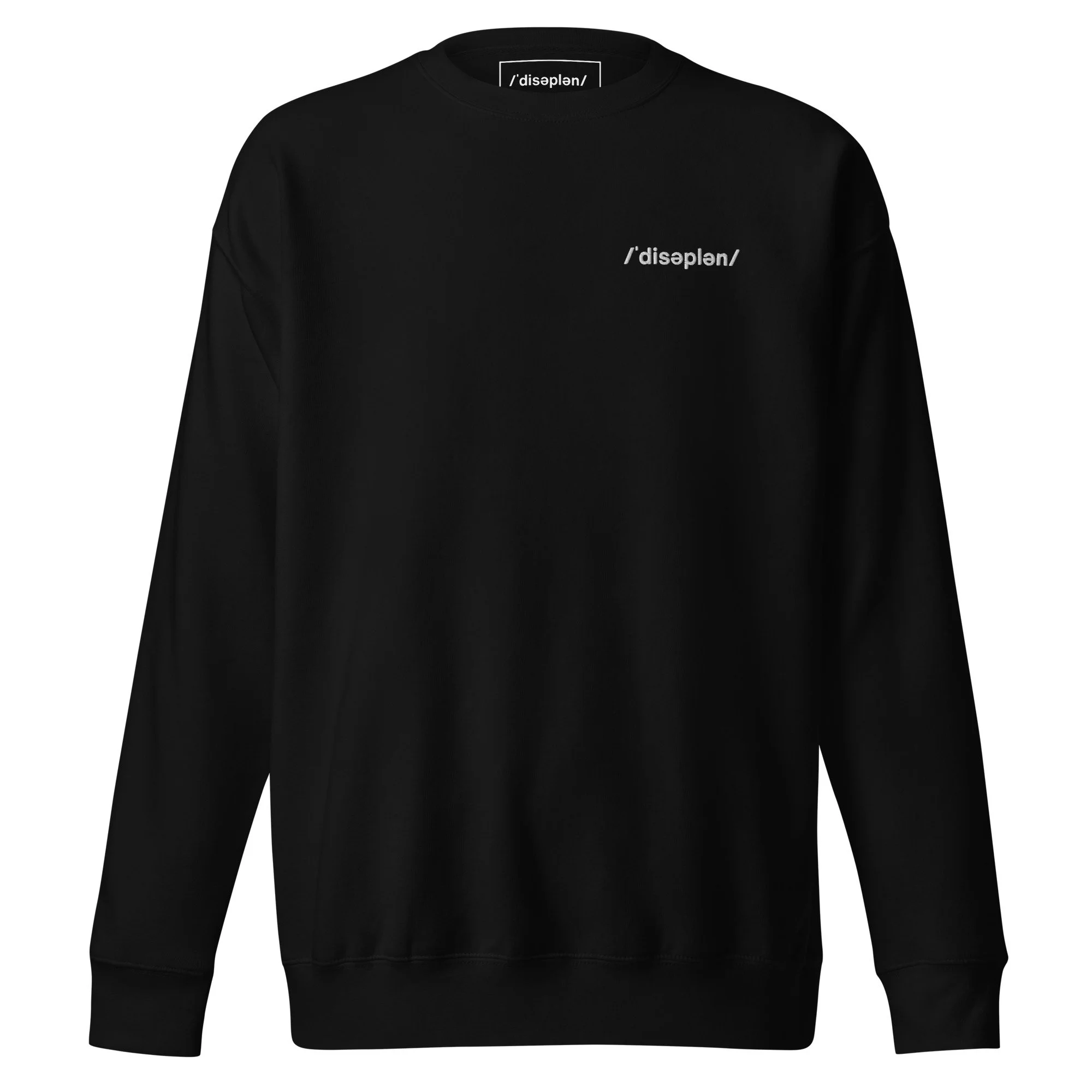 The /ˈdisəplən/ Uniform Sweatshirt — Black