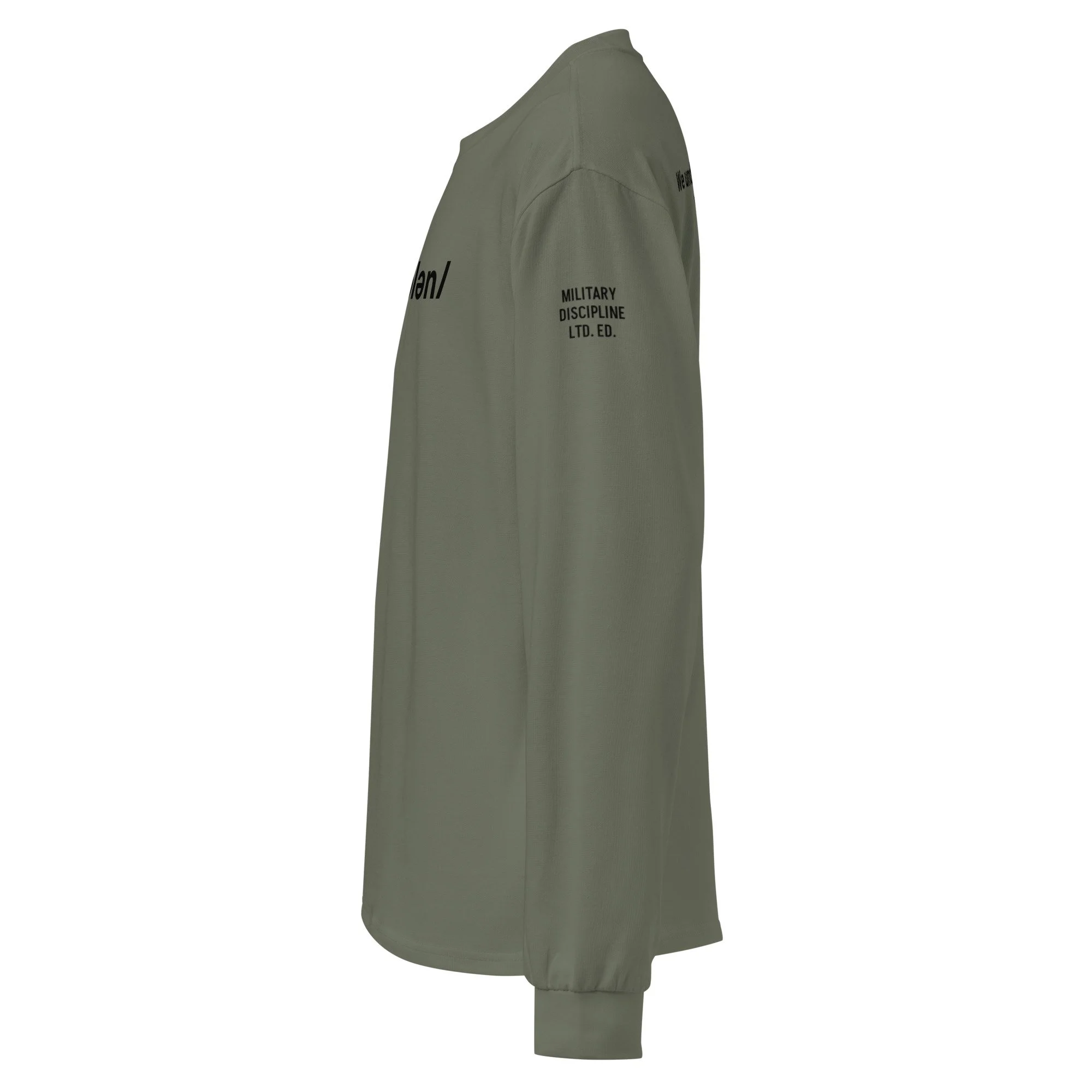 The Standard Long Sleeve Shirt - Military Limited Edition (left sleeve)