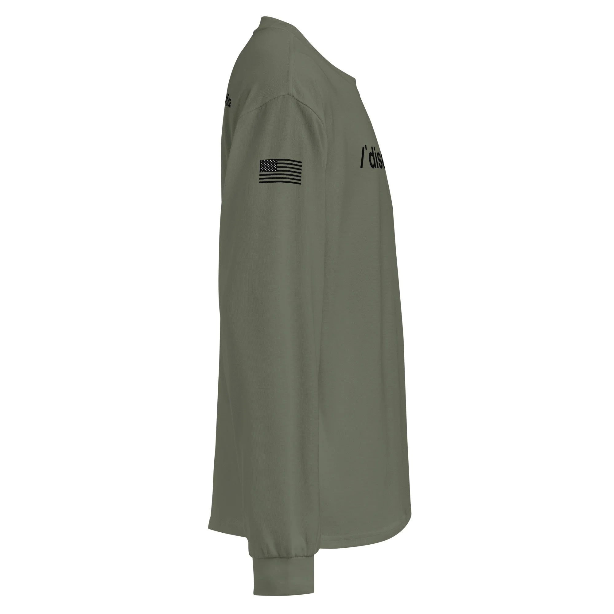 The Standard Long Sleeve Shirt - Military Limited Edition (right sleeve)