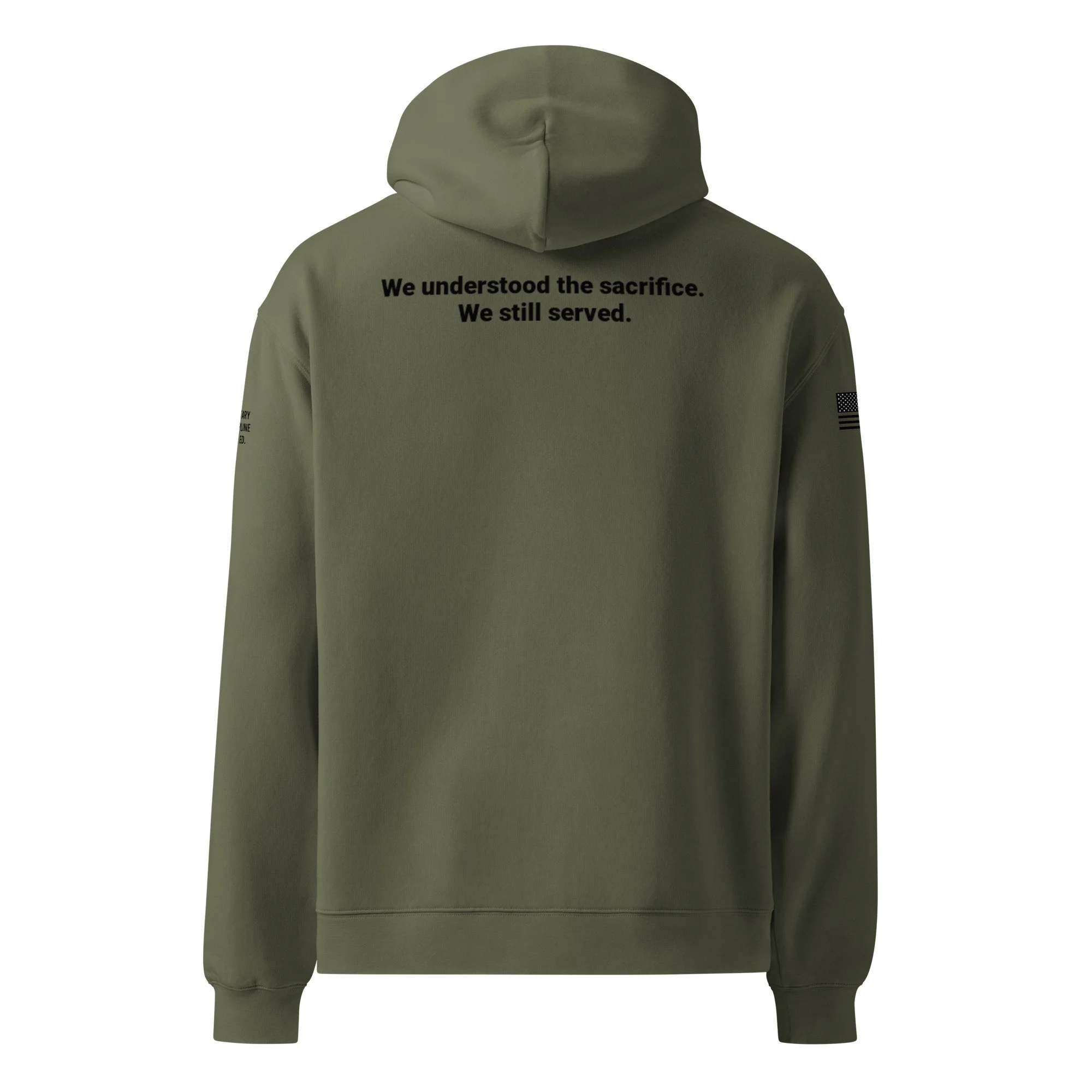 The Standard Hoodie - Military Limited Edition (back)