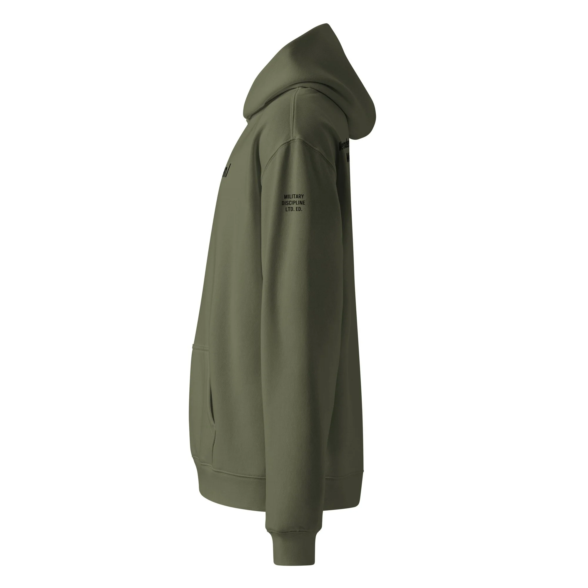 The Standard Hoodie - Military Limited Edition (left sleeve)
