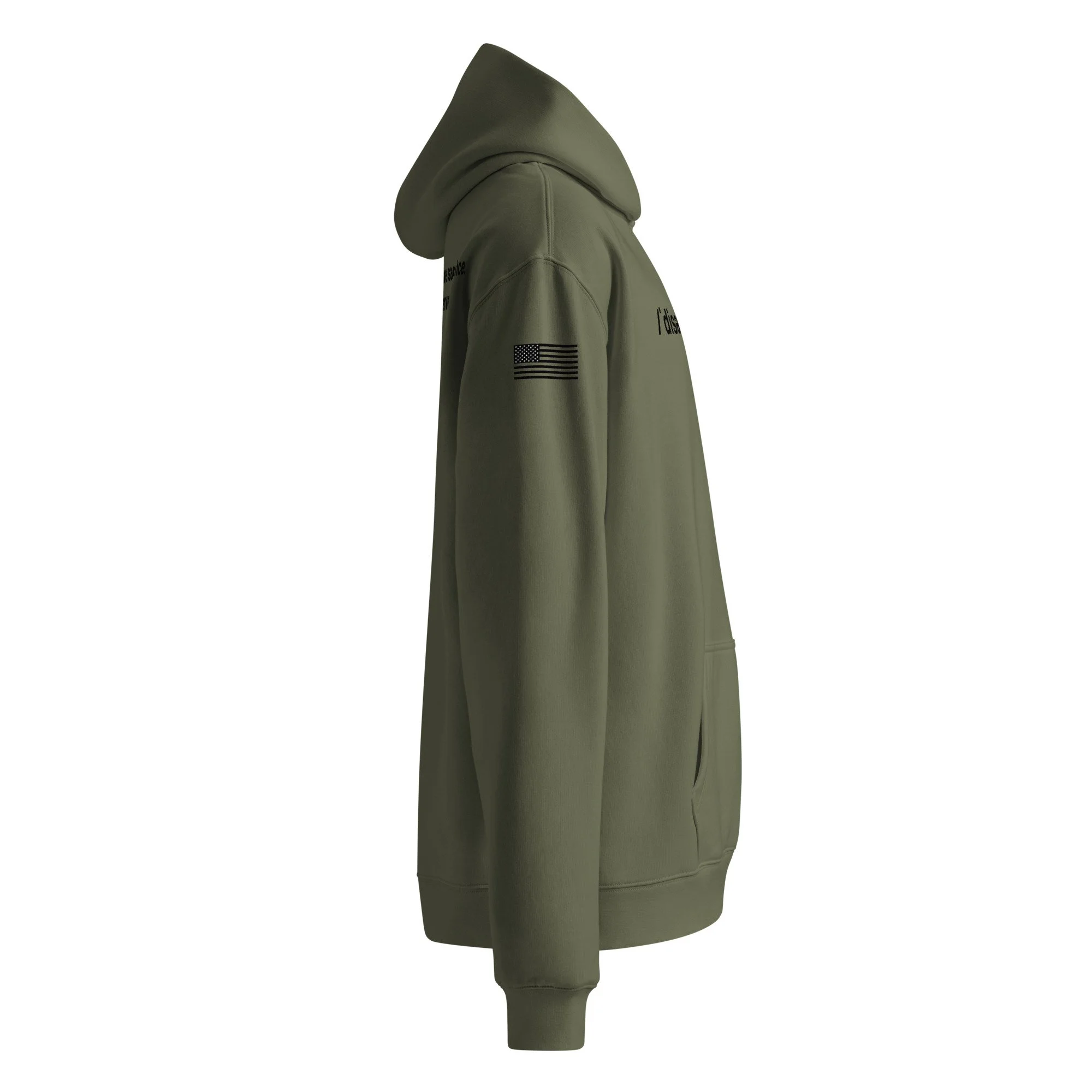 The Standard Hoodie - Military Limited Edition (right sleeve)