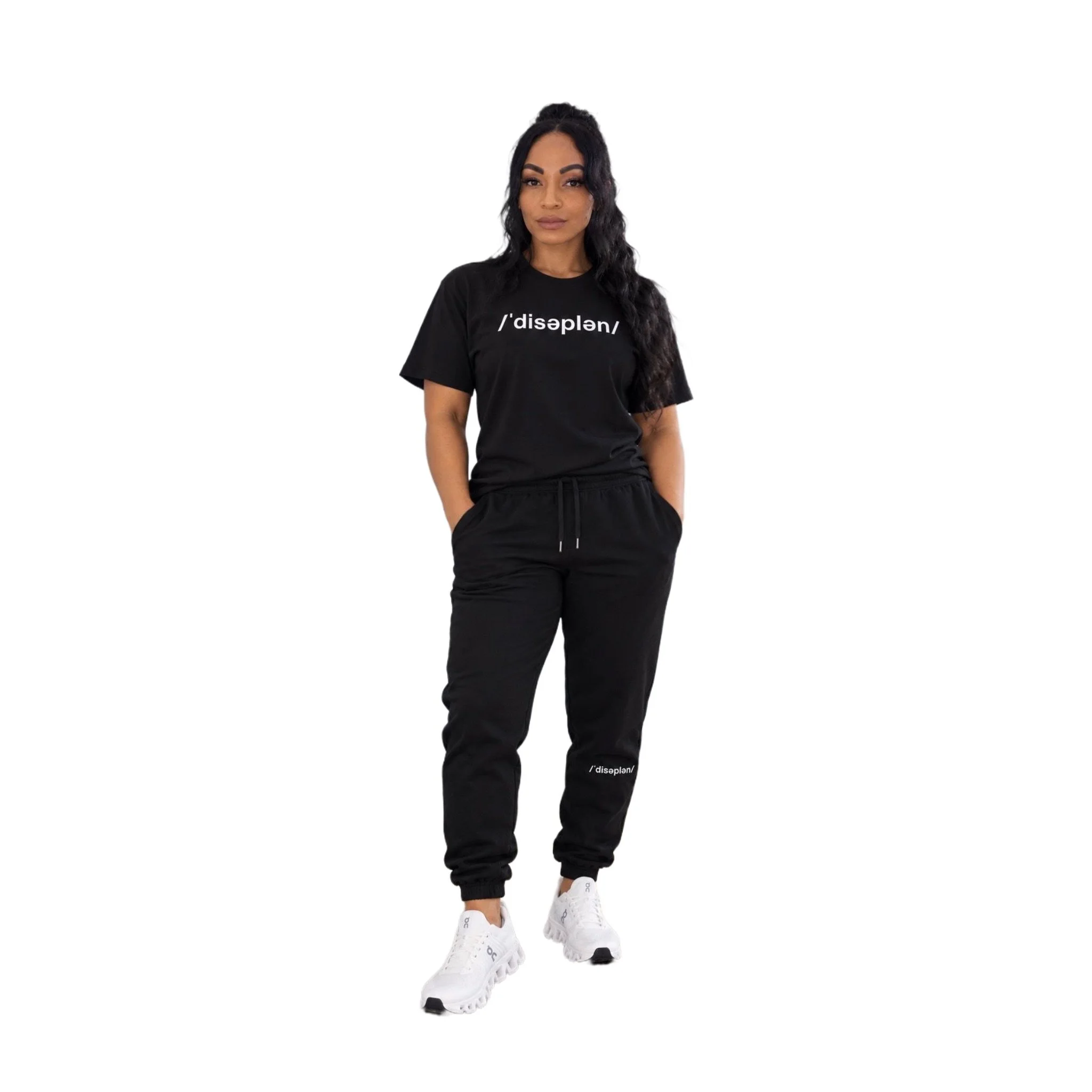 Dr. Monique M. Chouraeshkenazi is wearing the Standard Tee and Urban Sweatpants by Wear Discipline Co.