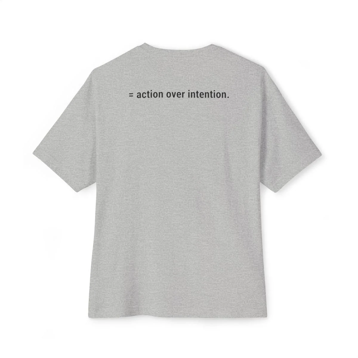 The /ˈdisəplən/ Standard “Action Over Intention” tee in white by Wear Discipline Co.
