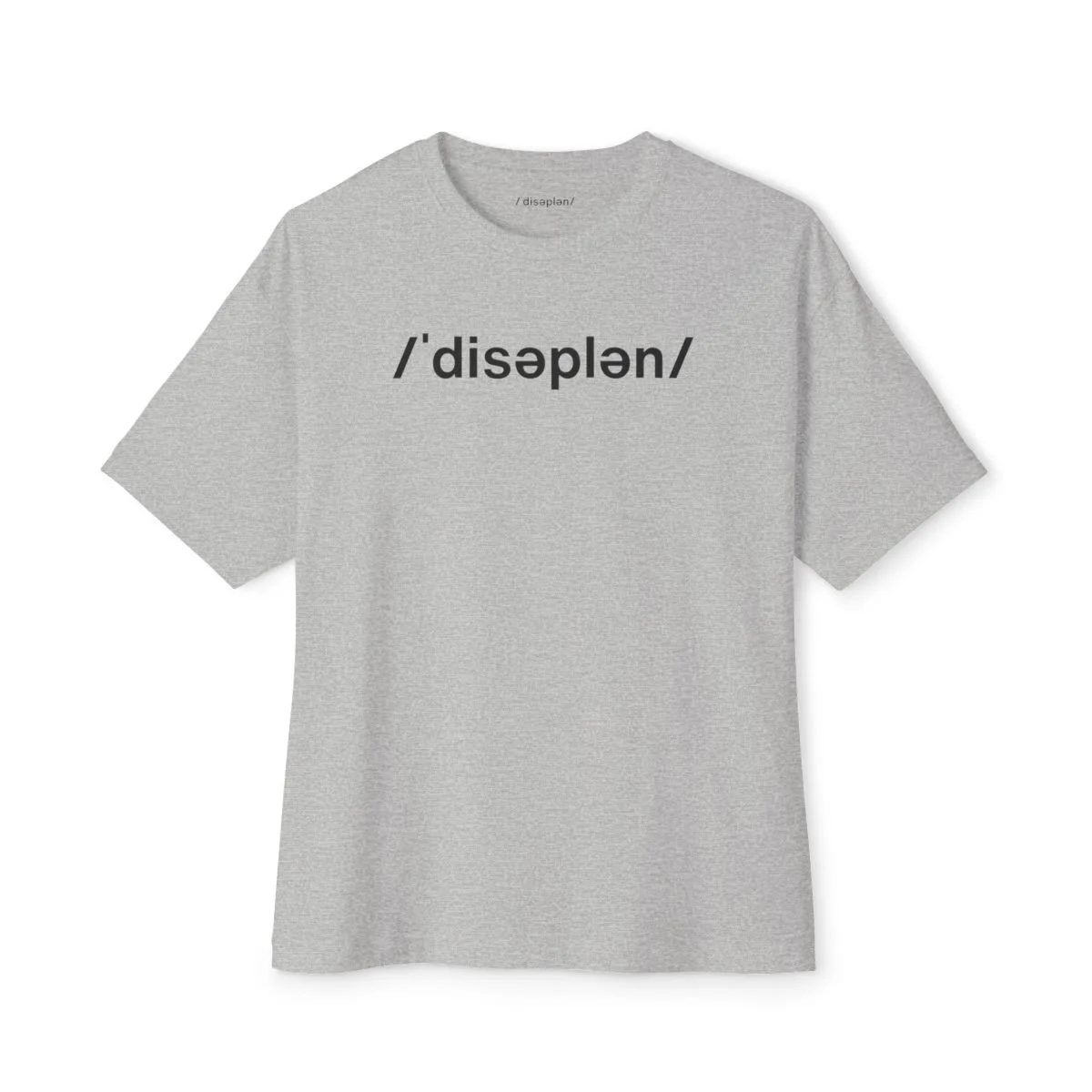 The /ˈdisəplən/ Standard “Action Over Intention” tee in white by Wear Discipline Co.