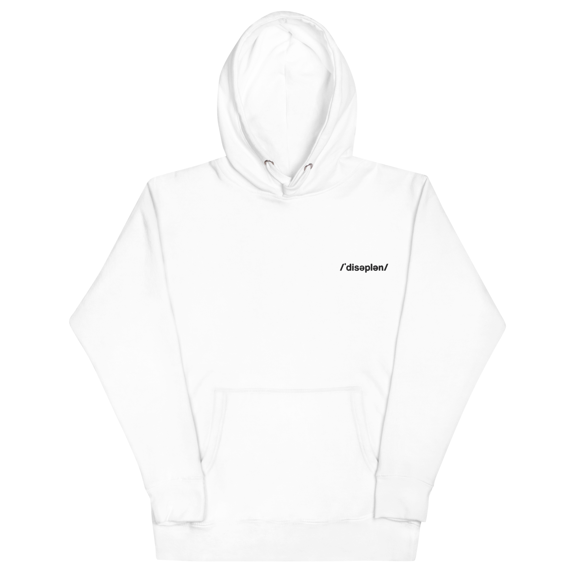 The /ˈdisəplən/ Uniform Hoodie — White