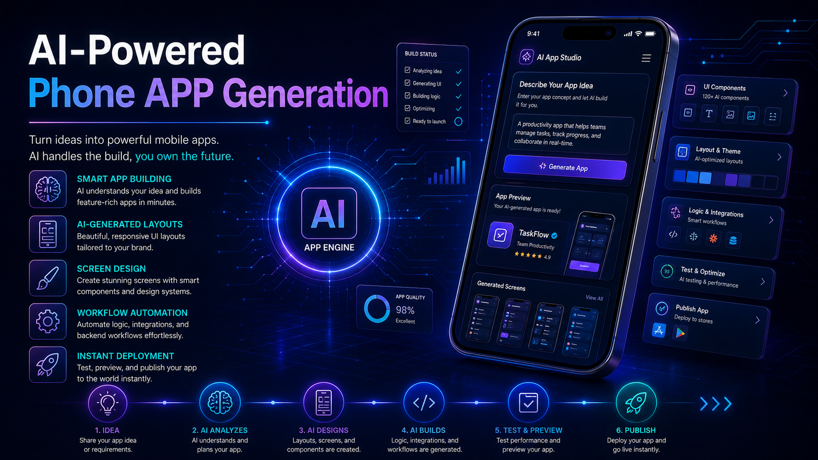 AI-Powered Phone APP Generation